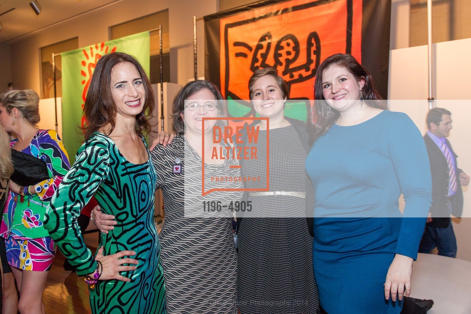 Kristen Haring, Rachel DeLong, Karen Haring DeLong, Lana Hill, Keith Haring: The Political Line Opening Reception at the deYOUNG MUSEUM, US, November 5th, 2014, Photo #1196-4905 Kristen Haring, Rachel DeLong, Karen Haring DeLong, Lana Hill, Photo #1196-4905
