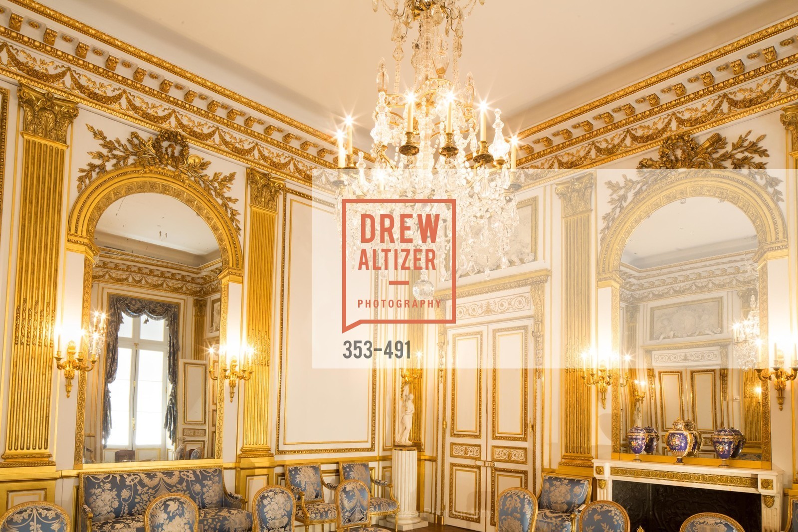Atmosphere, The Salon Doré from the Hôtel de La Trémoille Donor Opening, US. Legion of Honor, April 2nd, 2014,Drew Altizer, Drew Altizer Photography, full-service agency, private events, San Francisco photographer, photographer california