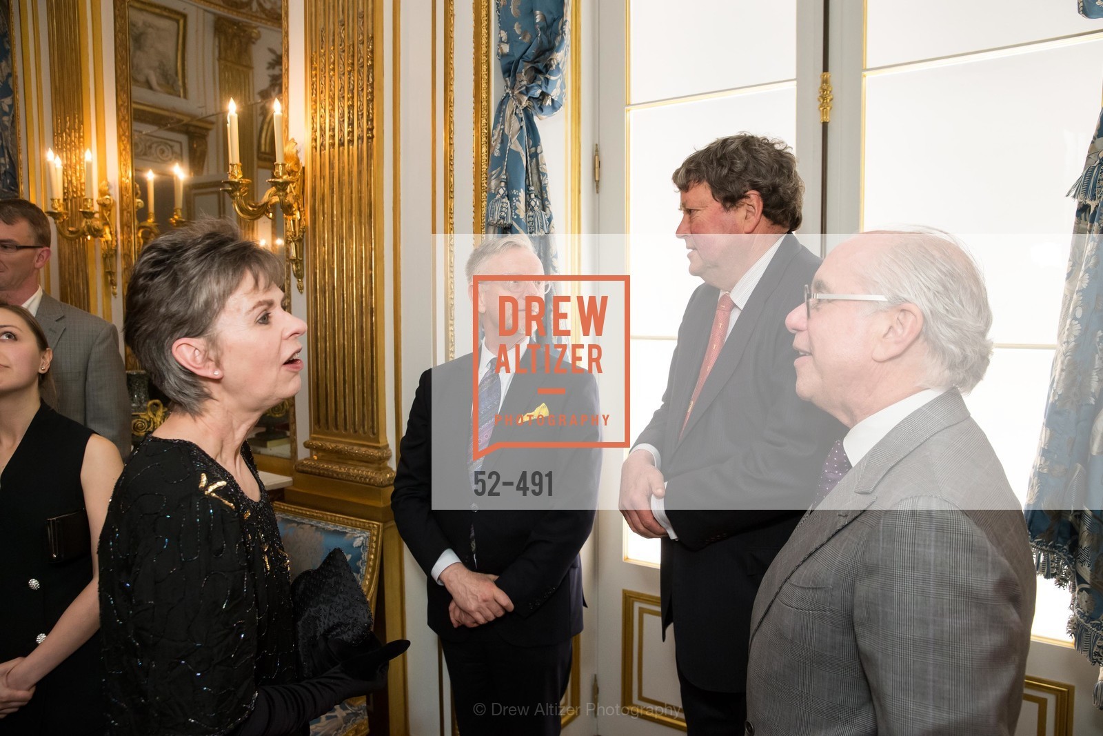 Deborah Bigelow, Martin Chapman, John Gunn, Andrew Skurman, The Salon Doré from the Hôtel de La Trémoille Donor Opening, US. Legion of Honor, April 2nd, 2014,Drew Altizer, Drew Altizer Photography, full-service agency, private events, San Francisco photographer, photographer california