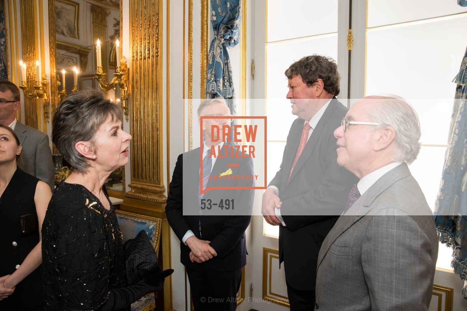 Deborah Bigelow, Martin Chapman, John Gunn, Andrew Skurman, The Salon Doré from the Hôtel de La Trémoille Donor Opening, US. Legion of Honor, April 2nd, 2014,Drew Altizer, Drew Altizer Photography, full-service agency, private events, San Francisco photographer, photographer california
