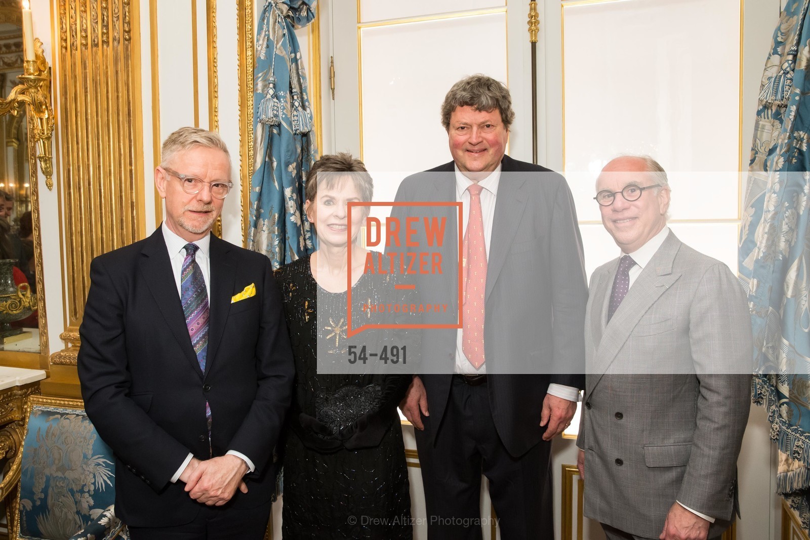 Martin Chapman, Deborah Bigelow, John Gunn, Andrew Skurman, The Salon Doré from the Hôtel de La Trémoille Donor Opening, US. Legion of Honor, April 2nd, 2014,Drew Altizer, Drew Altizer Photography, full-service agency, private events, San Francisco photographer, photographer california