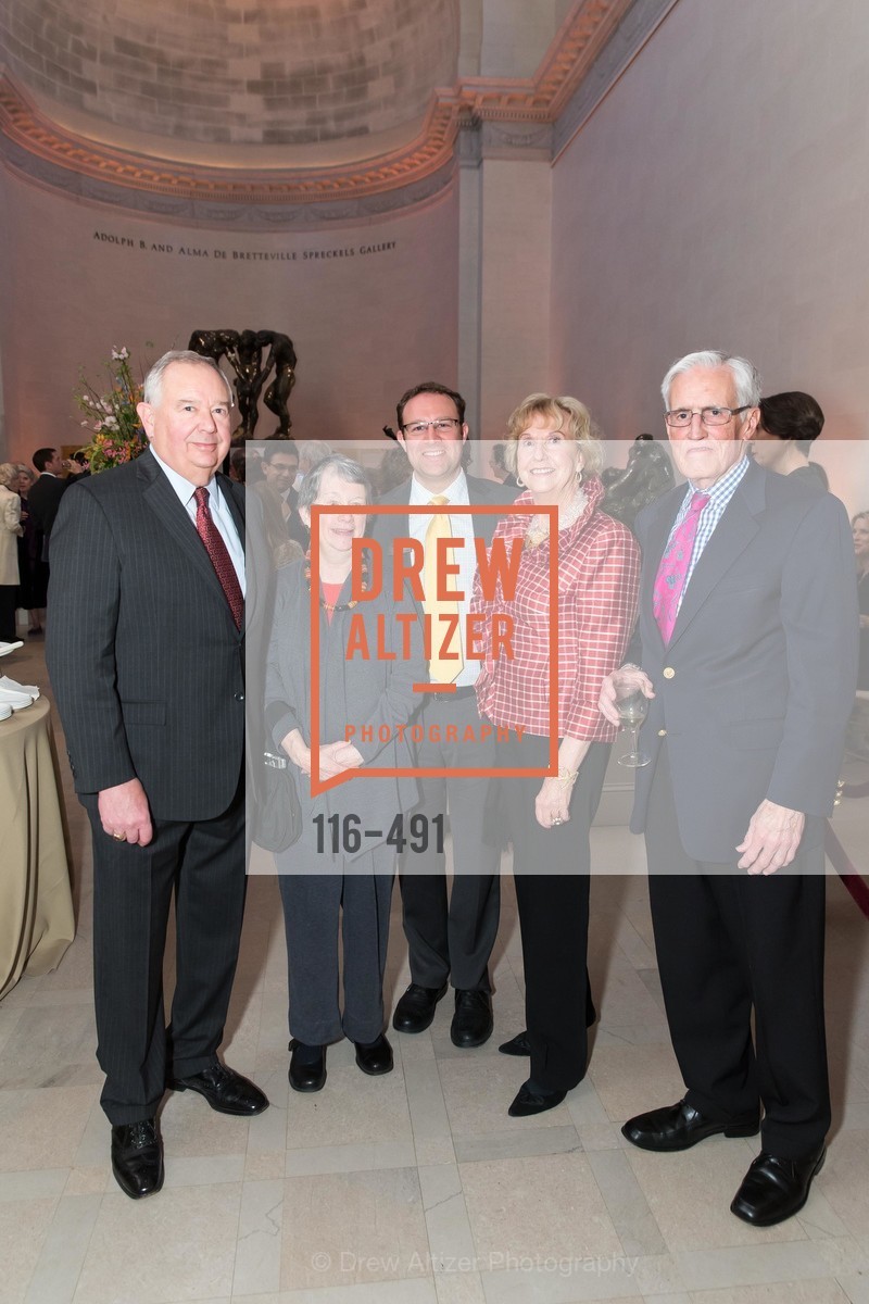 Tim Brown, Peggy Brown, Brett Brucker, Judith Heuser, Fred Heuser, The Salon Doré from the Hôtel de La Trémoille Donor Opening, US. Legion of Honor, April 2nd, 2014,Drew Altizer, Drew Altizer Photography, full-service agency, private events, San Francisco photographer, photographer california