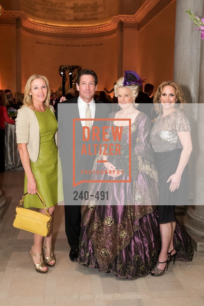 Rosemary Baker, Bill Yelle, Heidi Munzinger, Lorre Erlick, The Salon Doré from the Hôtel de La Trémoille Donor Opening, US. Legion of Honor, April 2nd, 2014,Drew Altizer, Drew Altizer Photography, full-service event agency, private events, San Francisco photographer, photographer California