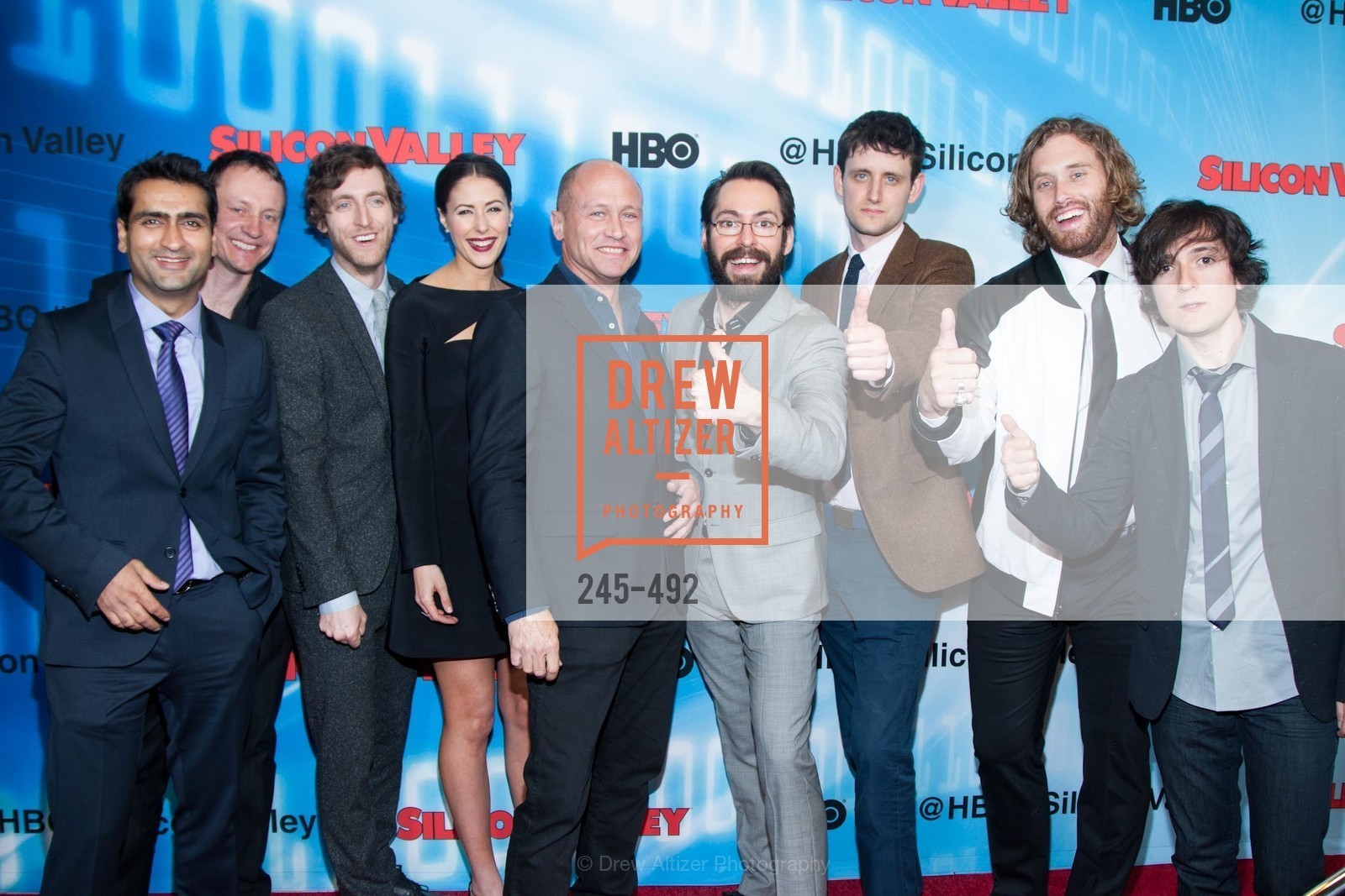 Kumail Nanjiani, Alec Berg, Thomas Middleditch, Amanda Crew, Mike Judge, Martin Starr, Zach Woods, TJ Miller, Josh Brener, HBO Original Series 'Silicon Valley' Bay Area Premiere, US. US, April 2nd, 2014,Drew Altizer, Drew Altizer Photography, full-service agency, private events, San Francisco photographer, photographer california