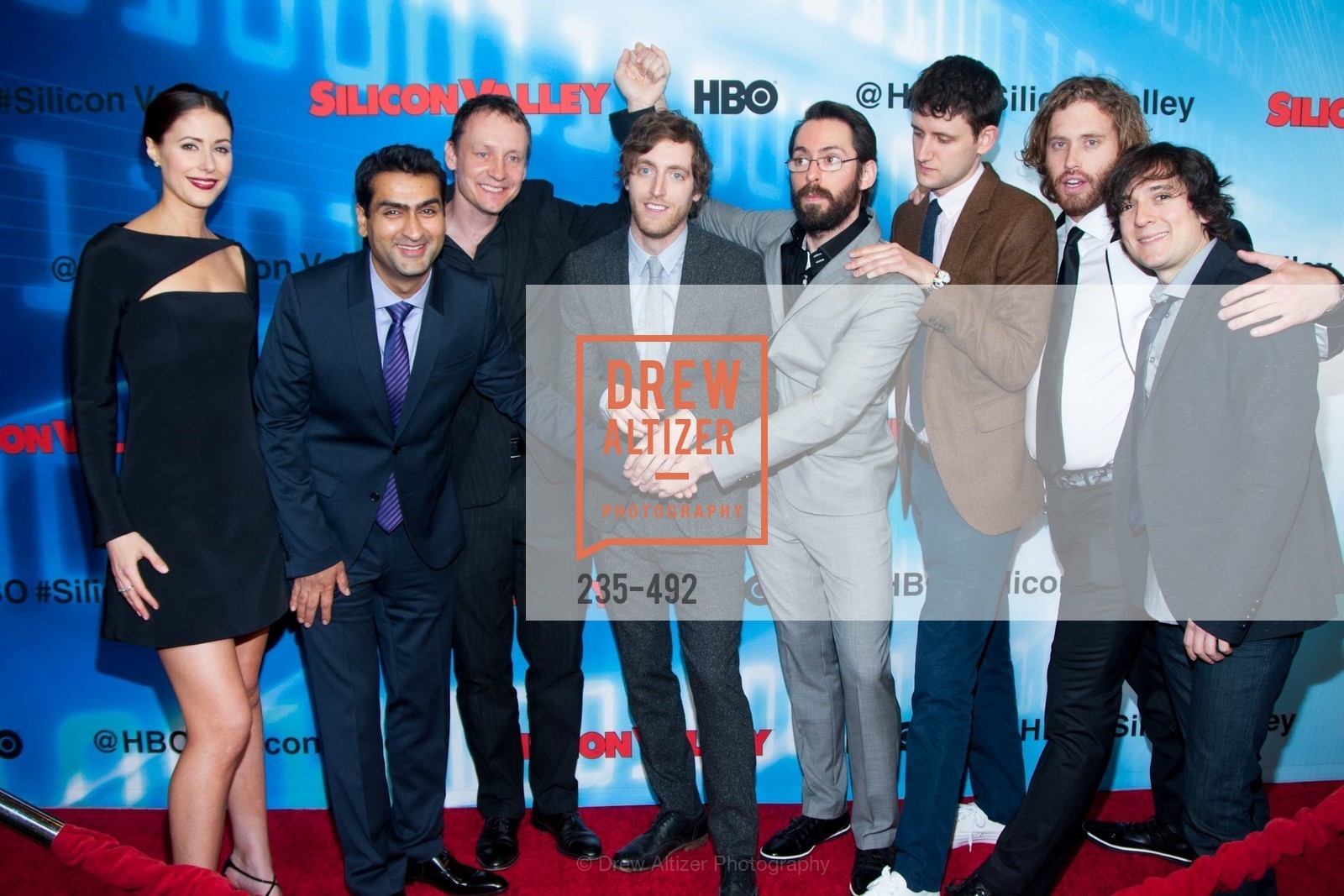 Amanda Crew, Kumail Nanjiani, Alec Berg, Thomas Middleditch, Martin Starr, Zach Woods, TJ Miller, Josh Brener, HBO Original Series 'Silicon Valley' Bay Area Premiere, US. US, April 2nd, 2014,Drew Altizer, Drew Altizer Photography, full-service event agency, private events, San Francisco photographer, photographer California