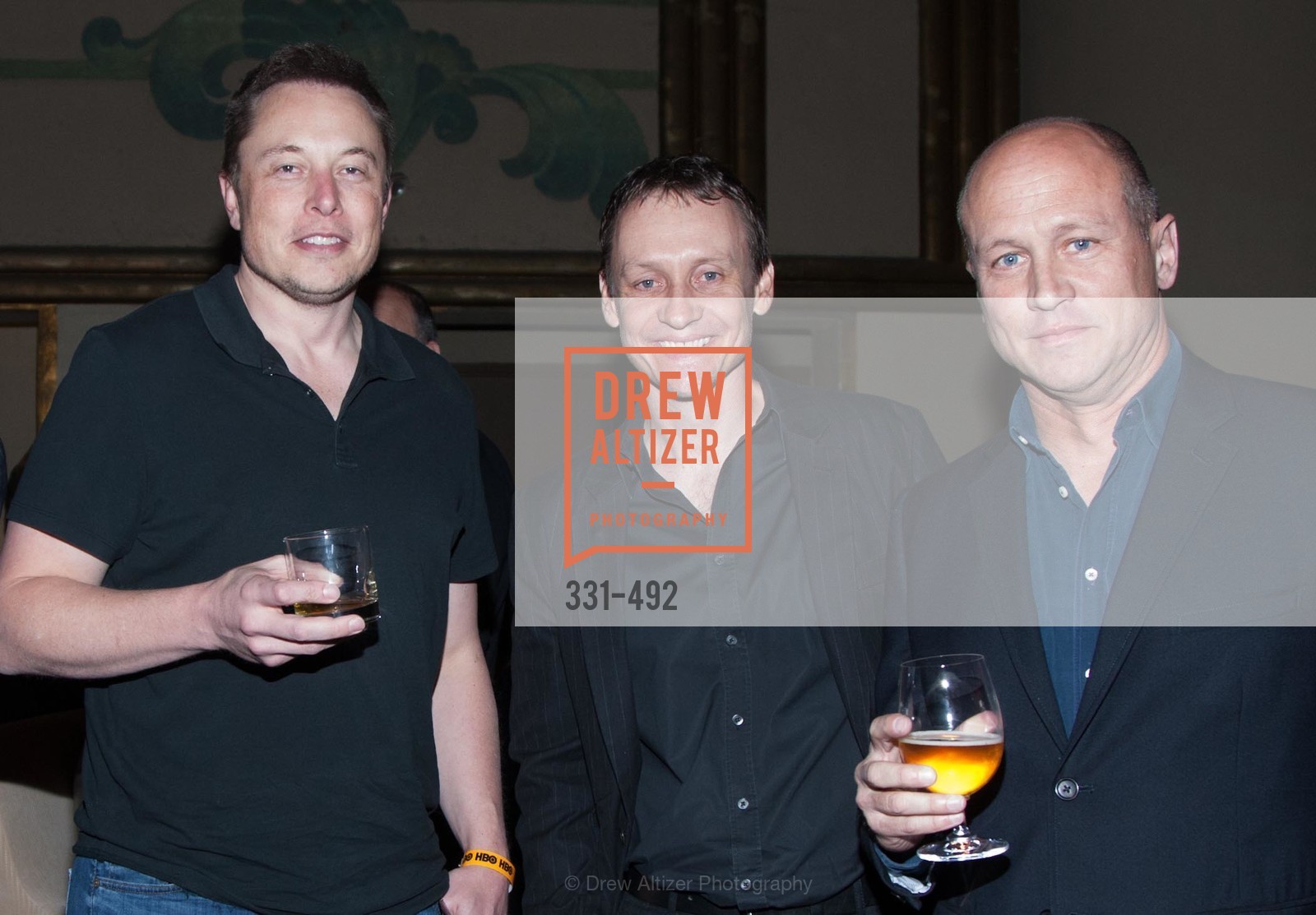 Elon Musk, Alec Berg, Mike Judge, HBO Original Series 'Silicon Valley' Bay Area Premiere, US. US, April 2nd, 2014,Drew Altizer, Drew Altizer Photography, full-service event agency, private events, San Francisco photographer, photographer California