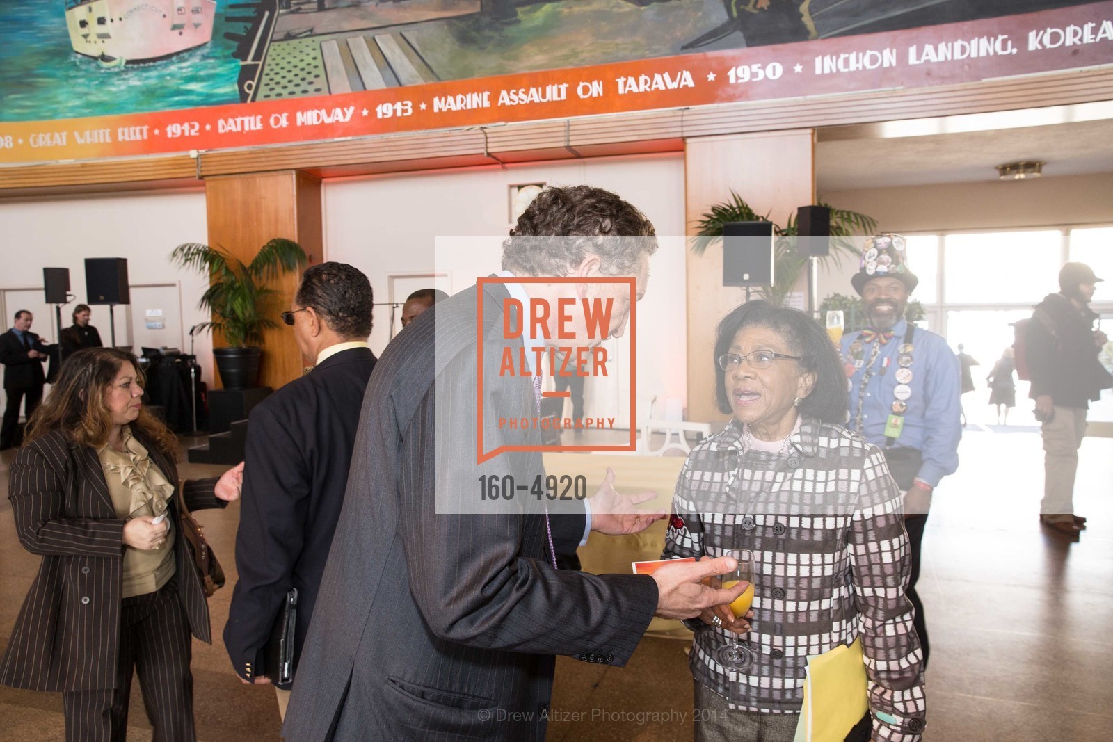 Larry Baer, Belva Davis, WILLIE L BROWN JR BRIDGE Opening, US, February 11th, 2014, Photo #160-4920 Larry Baer, Belva Davis, Photo #160-4920