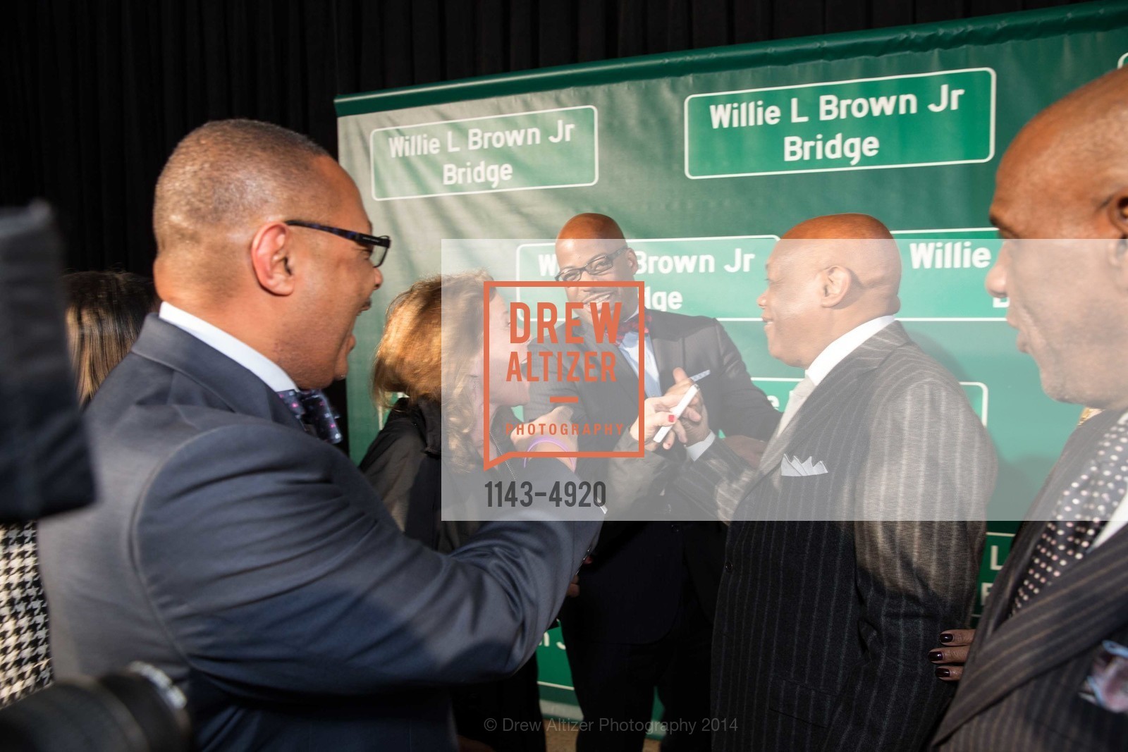 Reginald Byron Jones Sawyer Sr., Isadore Hall, Willie Brown, WILLIE L BROWN JR BRIDGE Opening, US, February 11th, 2014, Photo #1143-4920 Reginald Byron Jones Sawyer Sr., Isadore Hall, Willie Brown, Photo #1143-4920