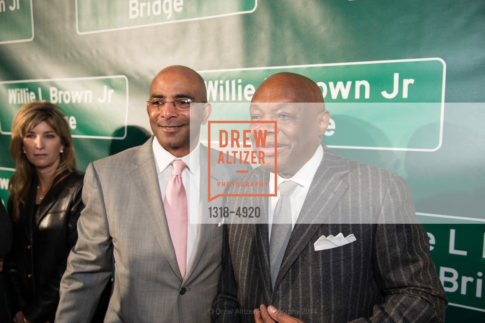 Steve Bowdry, Willie Brown, WILLIE L BROWN JR BRIDGE Opening, US, February 11th, 2014, Photo #1318-4920 Steve Bowdry, Willie Brown, Photo #1318-4920