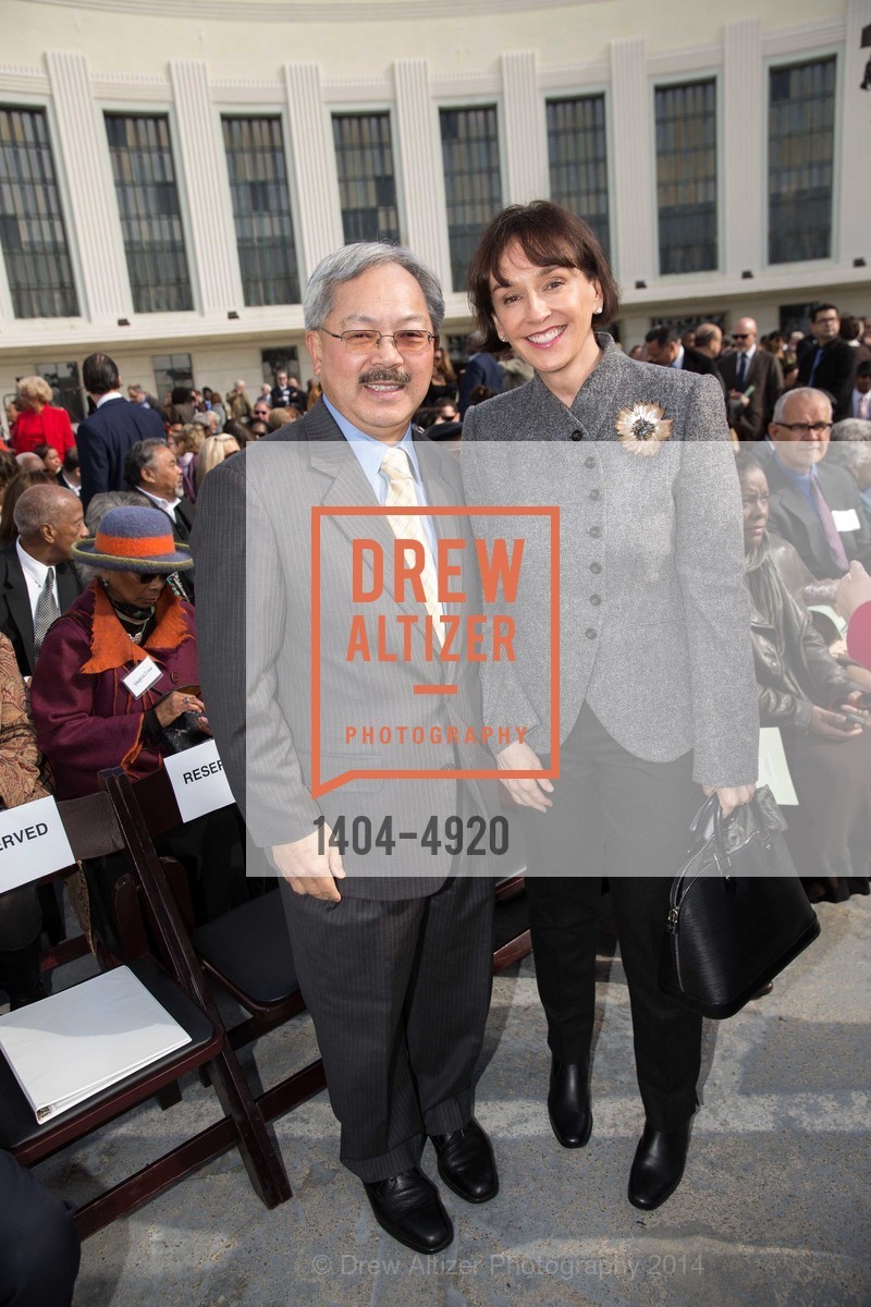 Mayor Ed Lee, Elisa Stephens, WILLIE L BROWN JR BRIDGE Opening, US, February 11th, 2014, Photo #1404-4920 Mayor Ed Lee, Elisa Stephens, Photo #1404-4920
