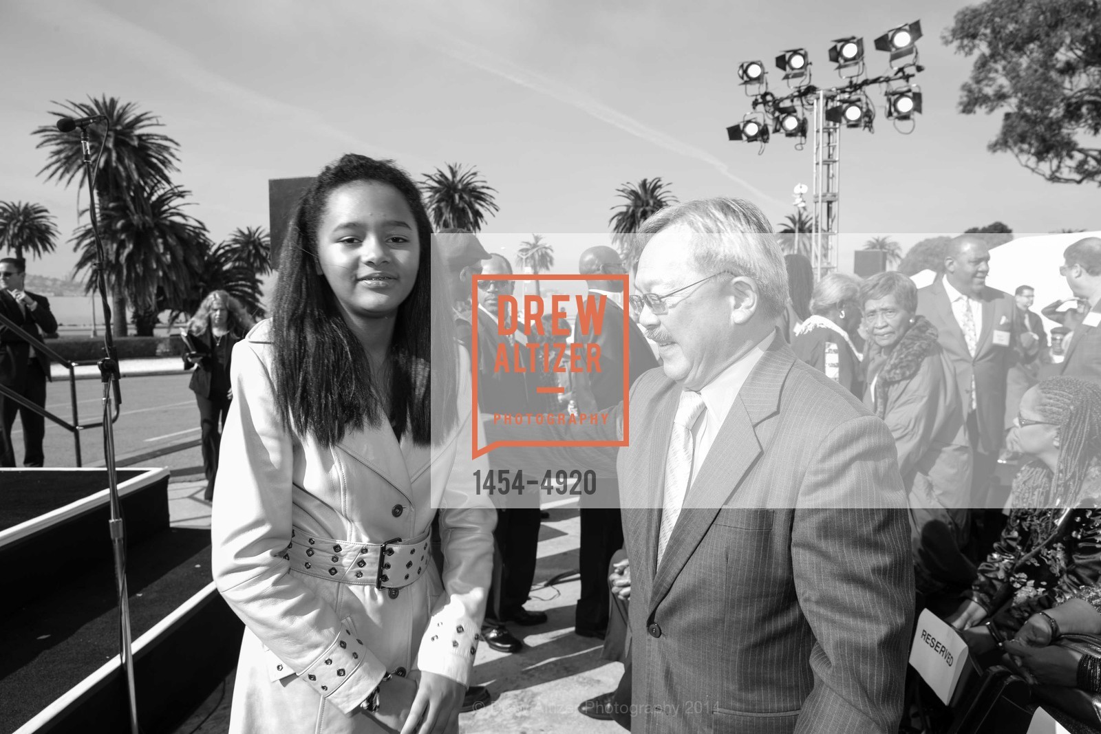 Sydney Brown, Mayor Ed Lee, WILLIE L BROWN JR BRIDGE Opening, US, February 11th, 2014, Photo #1454-4920 Sydney Brown, Mayor Ed Lee, Photo #1454-4920