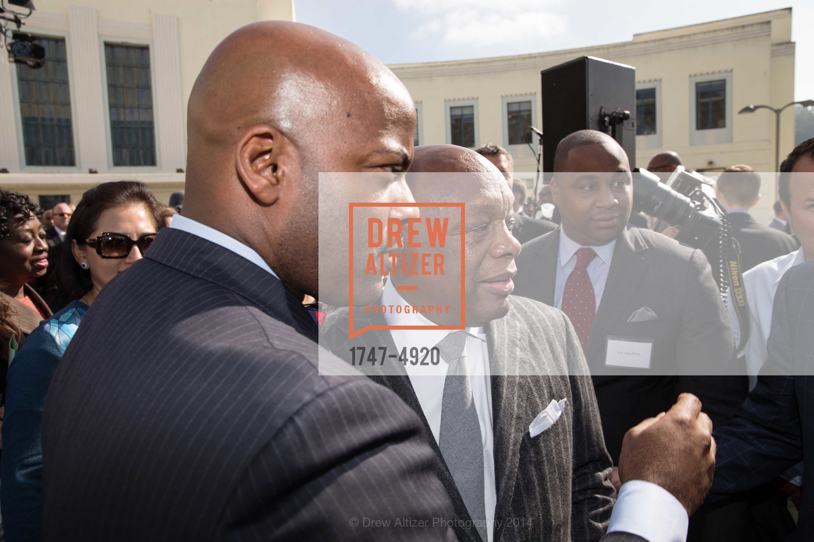 Isadore Hall, Willie Brown, WILLIE L BROWN JR BRIDGE Opening, US, February 11th, 2014, Photo #1747-4920 Isadore Hall, Willie Brown, Photo #1747-4920
