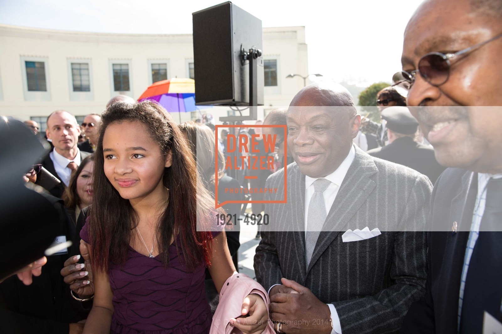 Sydney Brown, Willie Brown, WILLIE L BROWN JR BRIDGE Opening, US, February 11th, 2014, Photo #1921-4920 Sydney Brown, Willie Brown, Photo #1921-4920
