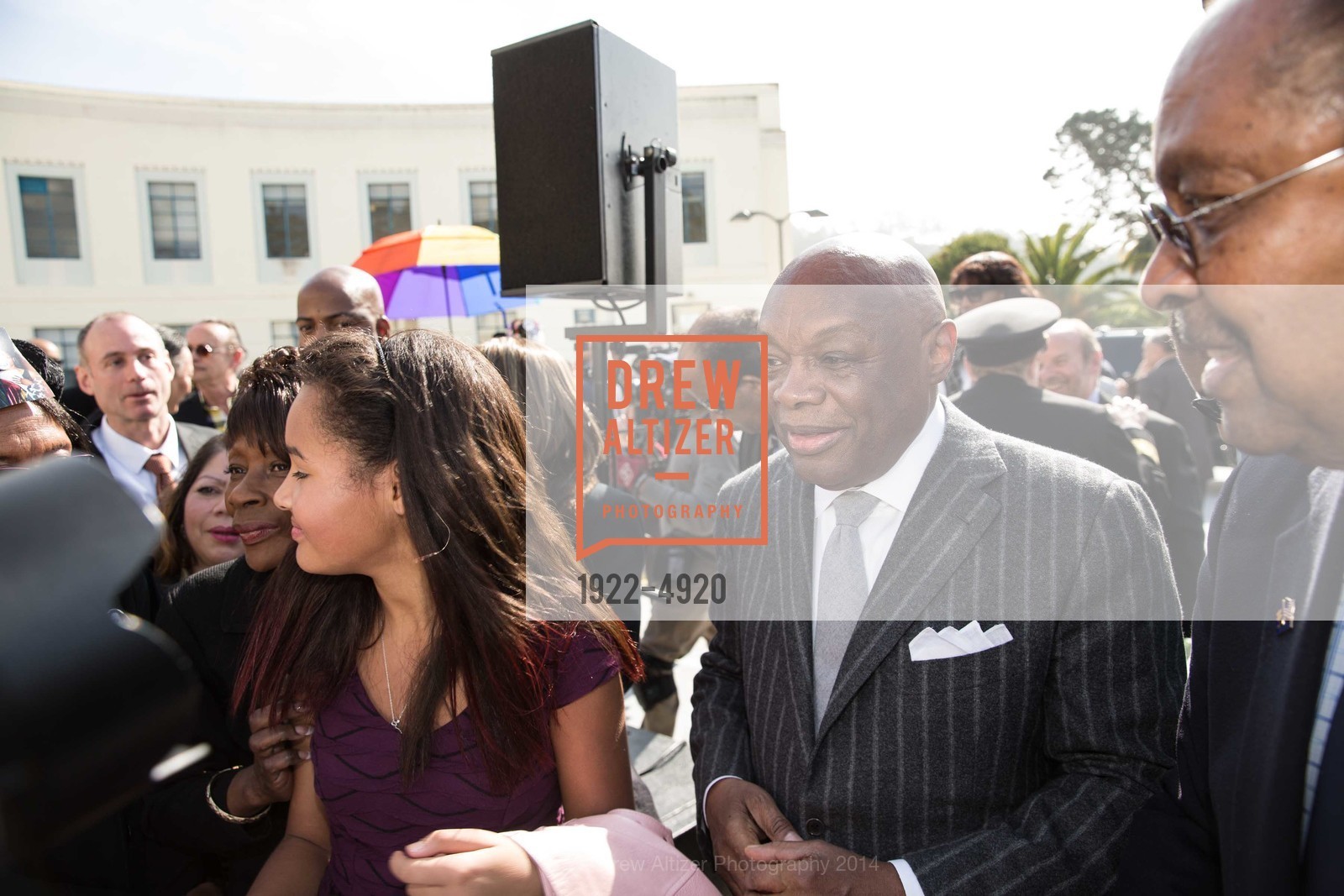 Sydney Brown, Willie Brown, WILLIE L BROWN JR BRIDGE Opening, US, February 11th, 2014, Photo #1922-4920 Sydney Brown, Willie Brown, Photo #1922-4920