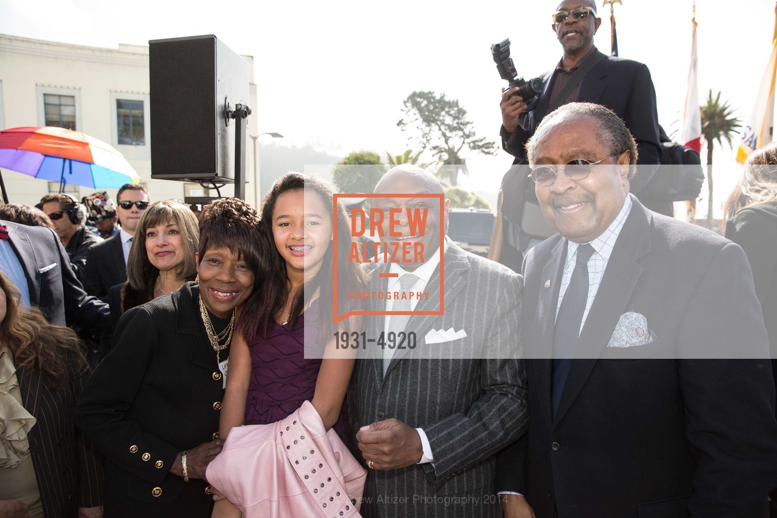 Sydney Brown, Willie Brown, Dr.Clarence B. Jones, WILLIE L BROWN JR BRIDGE Opening, US, February 11th, 2014, Photo #1931-4920 Sydney Brown, Willie Brown, Dr.Clarence B. Jones, Photo #1931-4920