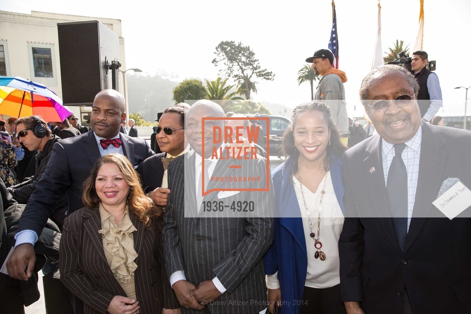 Isadore Hall, Willie Brown, Dr.Clarence B. Jones, WILLIE L BROWN JR BRIDGE Opening, US, February 11th, 2014, Photo #1936-4920 Isadore Hall, Willie Brown, Dr.Clarence B. Jones, Photo #1936-4920