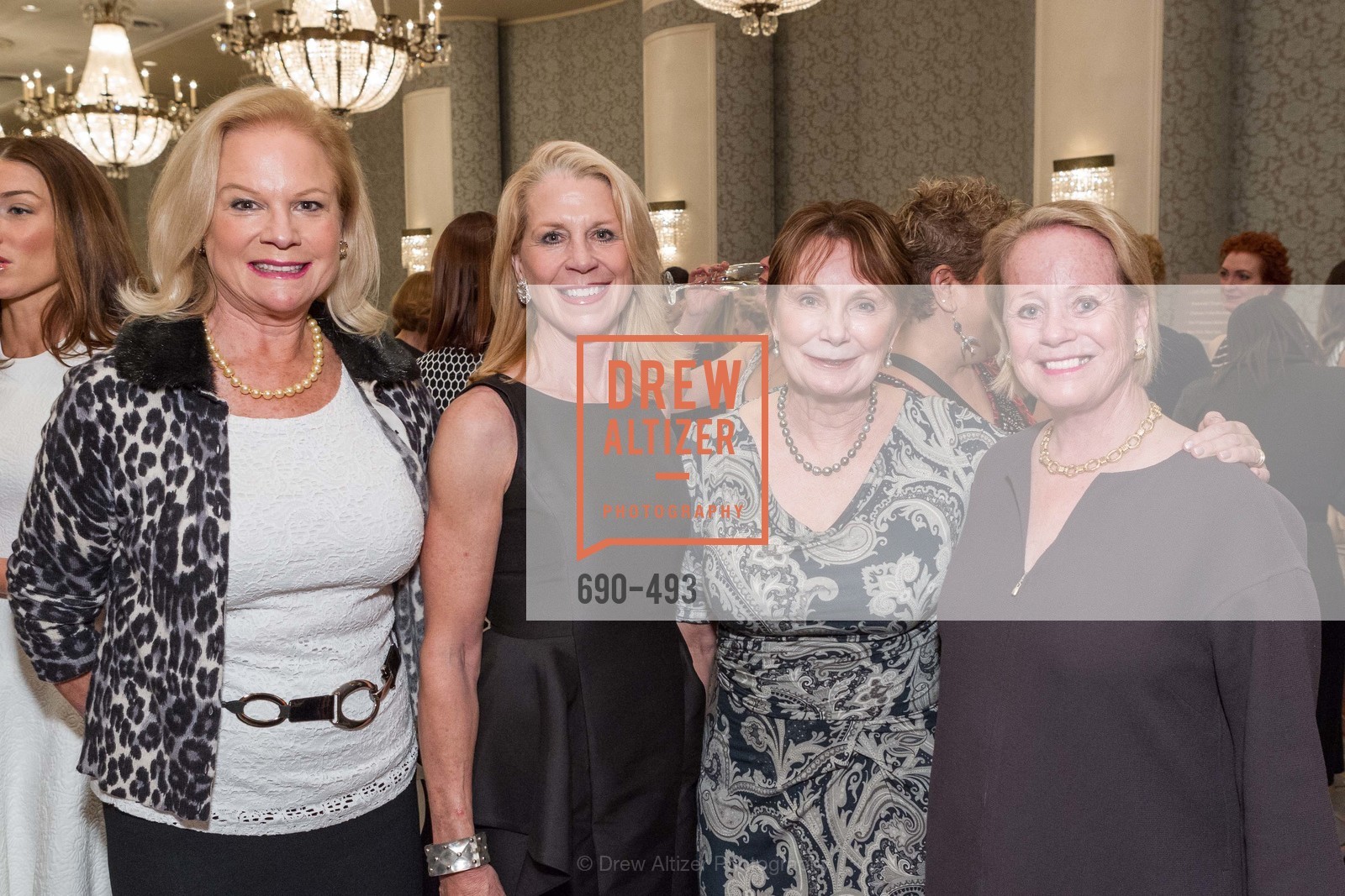 Claire Kostic, Kimberly Hopper, Lorraine Gordon, Jane Witter, SAN FRANCISCO BALLET AUXULIARY 2014 Fashion Show, US. The Fairmont, Photo #690-493 Claire Kostic, Kimberly Hopper, Lorraine Gordon, Jane Witter, Photo #690-493