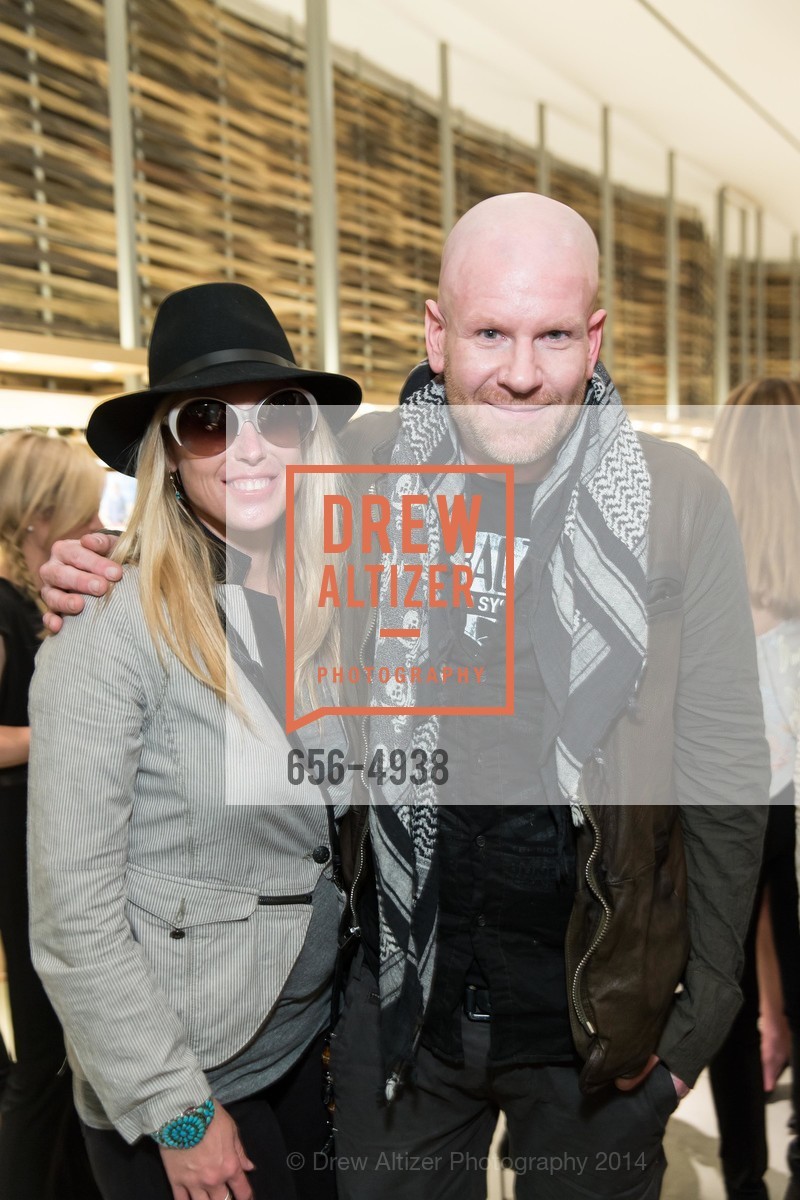 Brooke Waterhouse, Joe Haller, OLIVER PEOPLES San Francisco Store Opening, US, March 14th, 2014, Photo #656-4938 Brooke Waterhouse, Joe Haller, Photo #656-4938