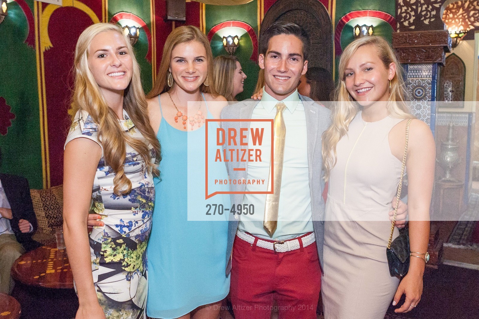 Lauren Hutchinson, Allison Slavan, Josh Lauder, Michaela Papale, MOROCCAN NIGHTS Debut Party, US, May 9th, 2014, Photo #270-4950 Lauren Hutchinson, Allison Slavan, Josh Lauder, Michaela Papale, Photo #270-4950