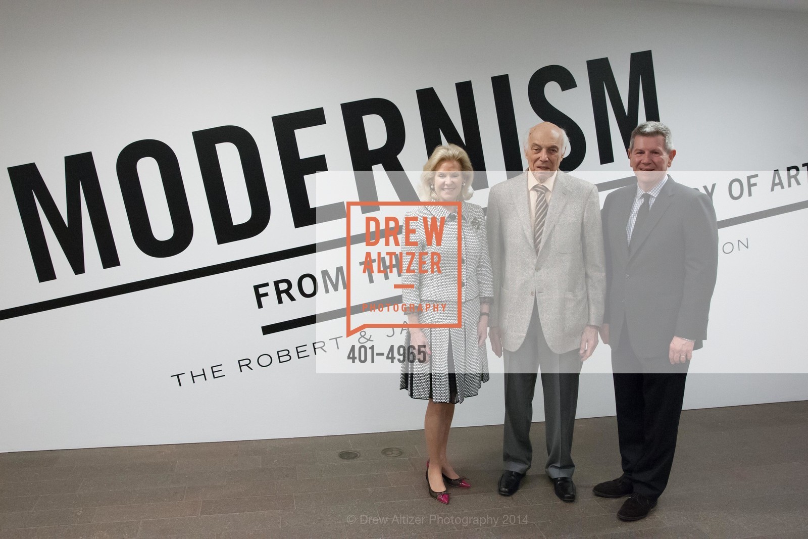 Dede Wilsey, Robert Meyerhoff, Richard Benefield, Press Preview: Modernism from the National Gallery of Art: The Robert & Jane Meyerhoff Collection, US, June 5th, 2014, Photo #401-4965 Dede Wilsey, Robert Meyerhoff, Richard Benefield, Photo #401-4965