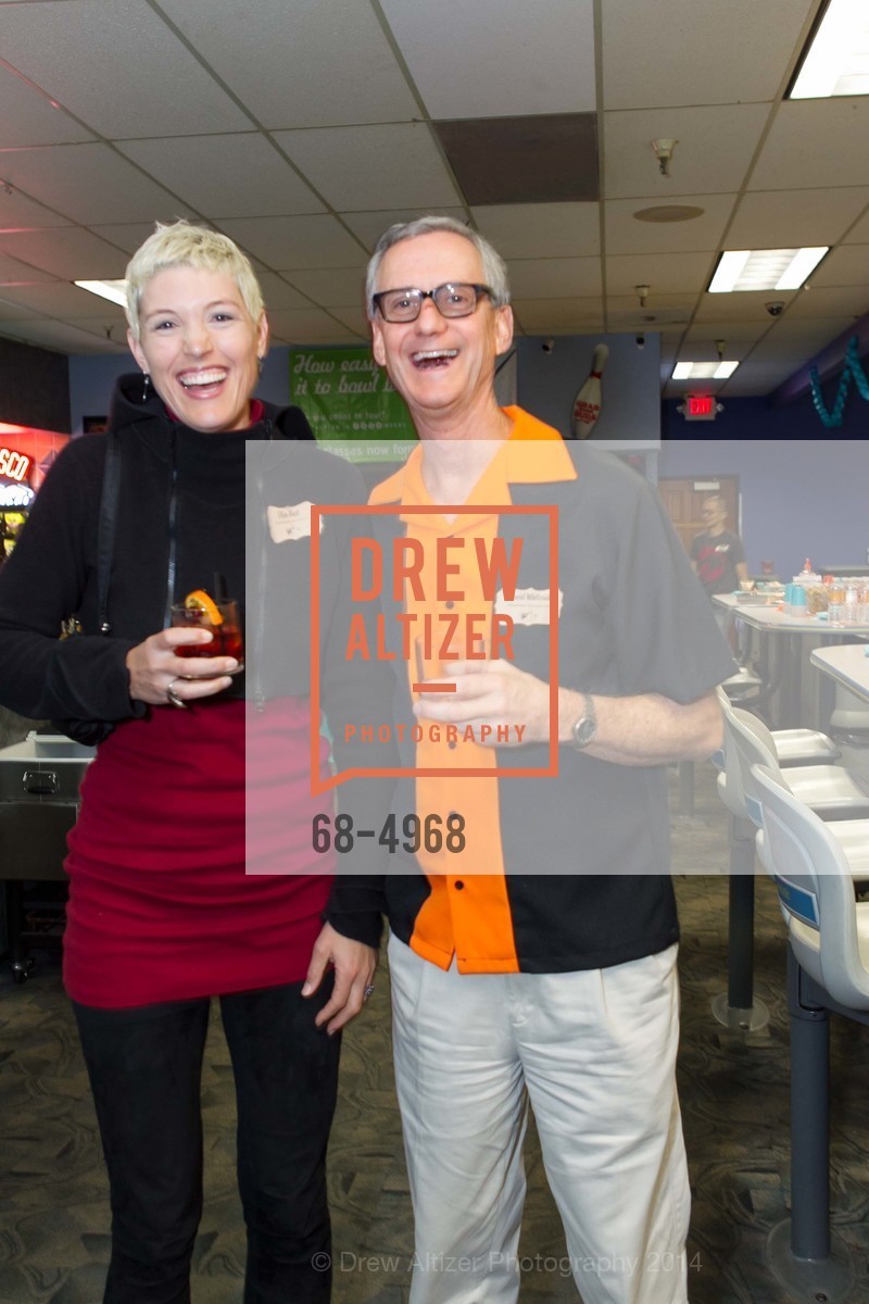 Eliza Hart, David Whiteside, SCAVULLO DESIGN & WHITESIDE MANAGEMENT Bowling Party, US, December 5th, 2014, Photo #68-4968 Eliza Hart, David Whiteside, Photo #68-4968