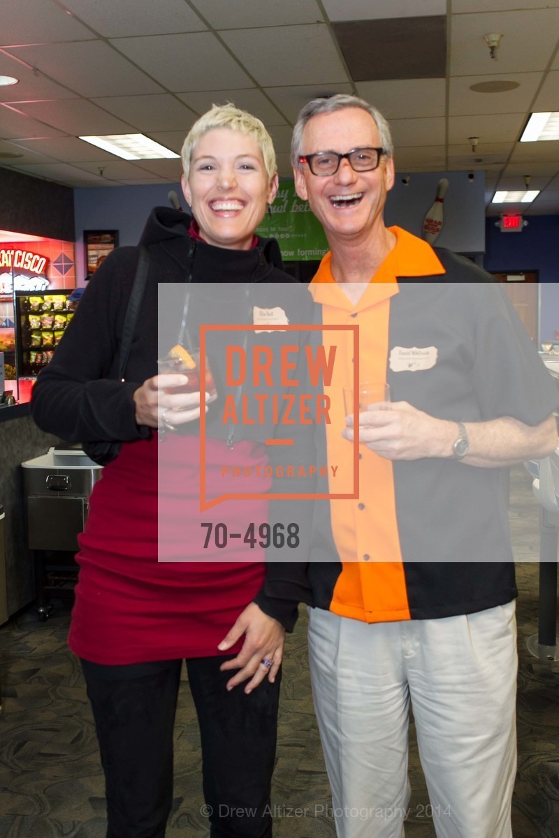 Eliza Hart, David Whiteside, SCAVULLO DESIGN & WHITESIDE MANAGEMENT Bowling Party, US, December 5th, 2014, Photo #70-4968 Eliza Hart, David Whiteside, Photo #70-4968