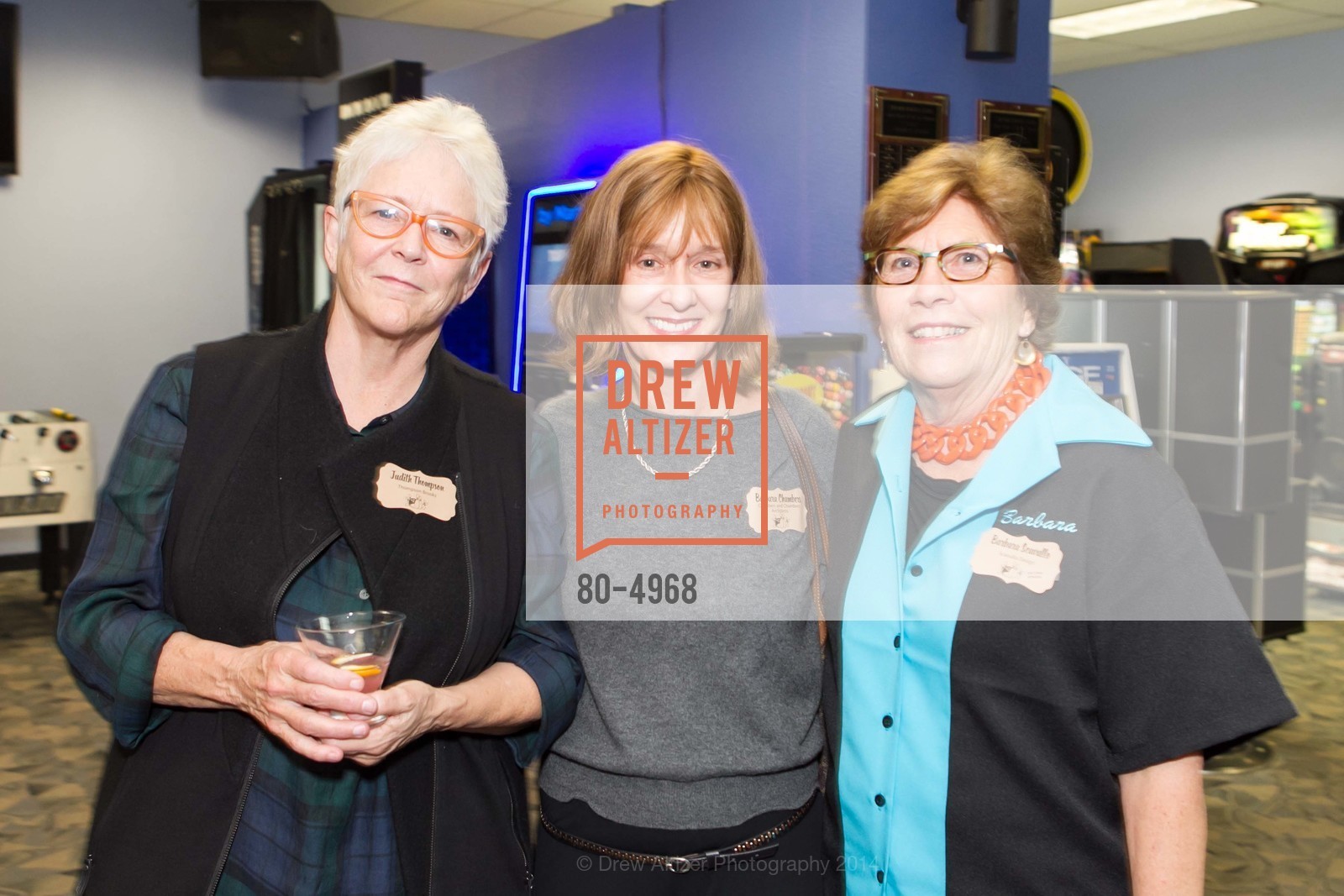 Judith Thompson, Barbara Chamber, Barbara Scavullo, SCAVULLO DESIGN & WHITESIDE MANAGEMENT Bowling Party, US, December 5th, 2014, Photo #80-4968 Judith Thompson, Barbara Chamber, Barbara Scavullo, Photo #80-4968