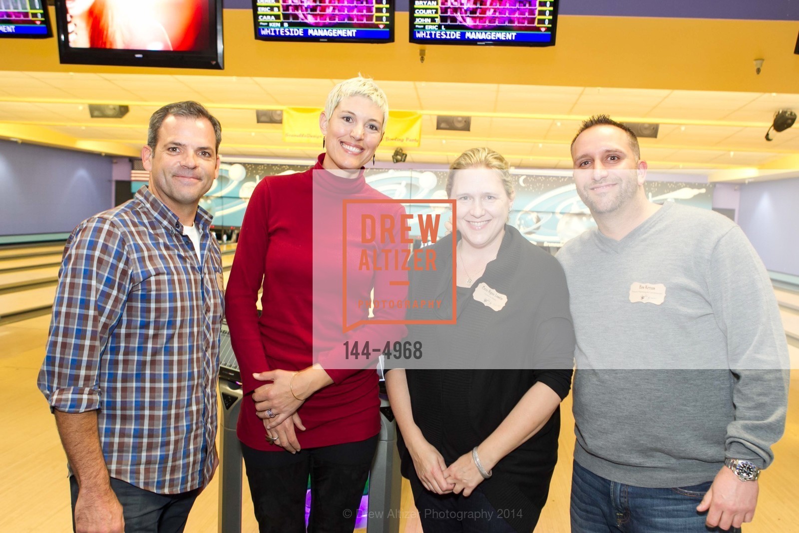Ken Baxter, Eliza Hart, Cara Ryan, Ben Karan, SCAVULLO DESIGN & WHITESIDE MANAGEMENT Bowling Party, US, December 5th, 2014, Photo #144-4968 Ken Baxter, Eliza Hart, Cara Ryan, Ben Karan, Photo #144-4968