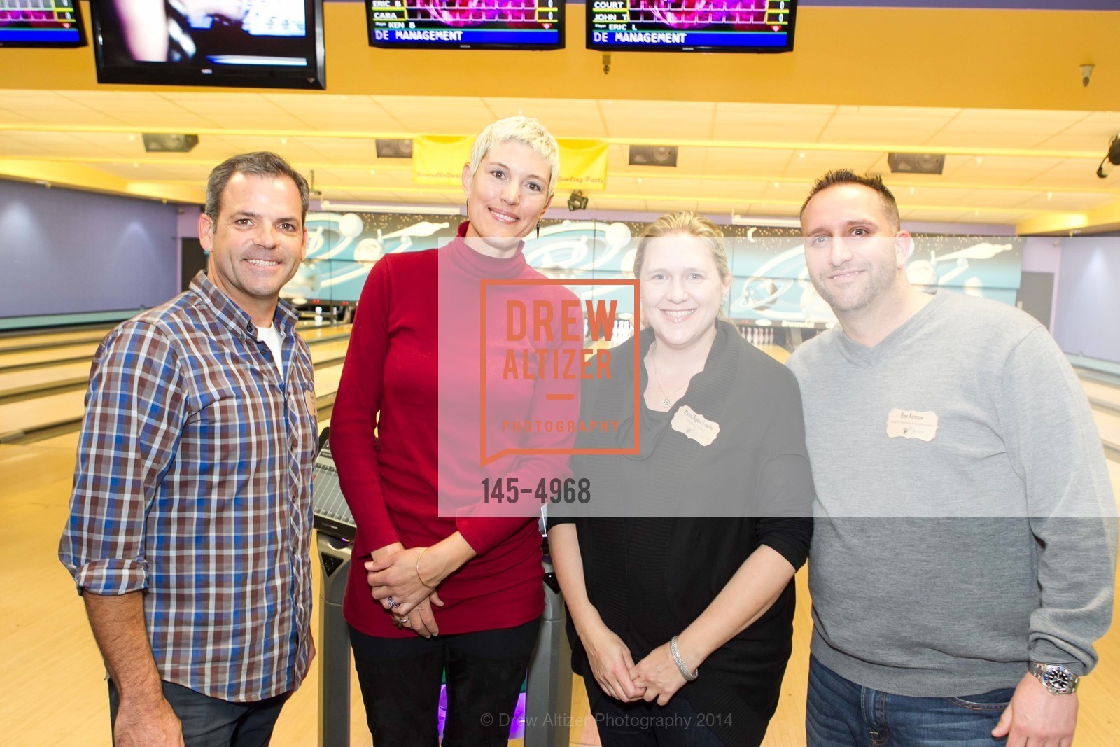 Ken Baxter, Eliza Hart, Cara Ryan, Ben Karan, SCAVULLO DESIGN & WHITESIDE MANAGEMENT Bowling Party, US, December 5th, 2014, Photo #145-4968 Ken Baxter, Eliza Hart, Cara Ryan, Ben Karan, Photo #145-4968
