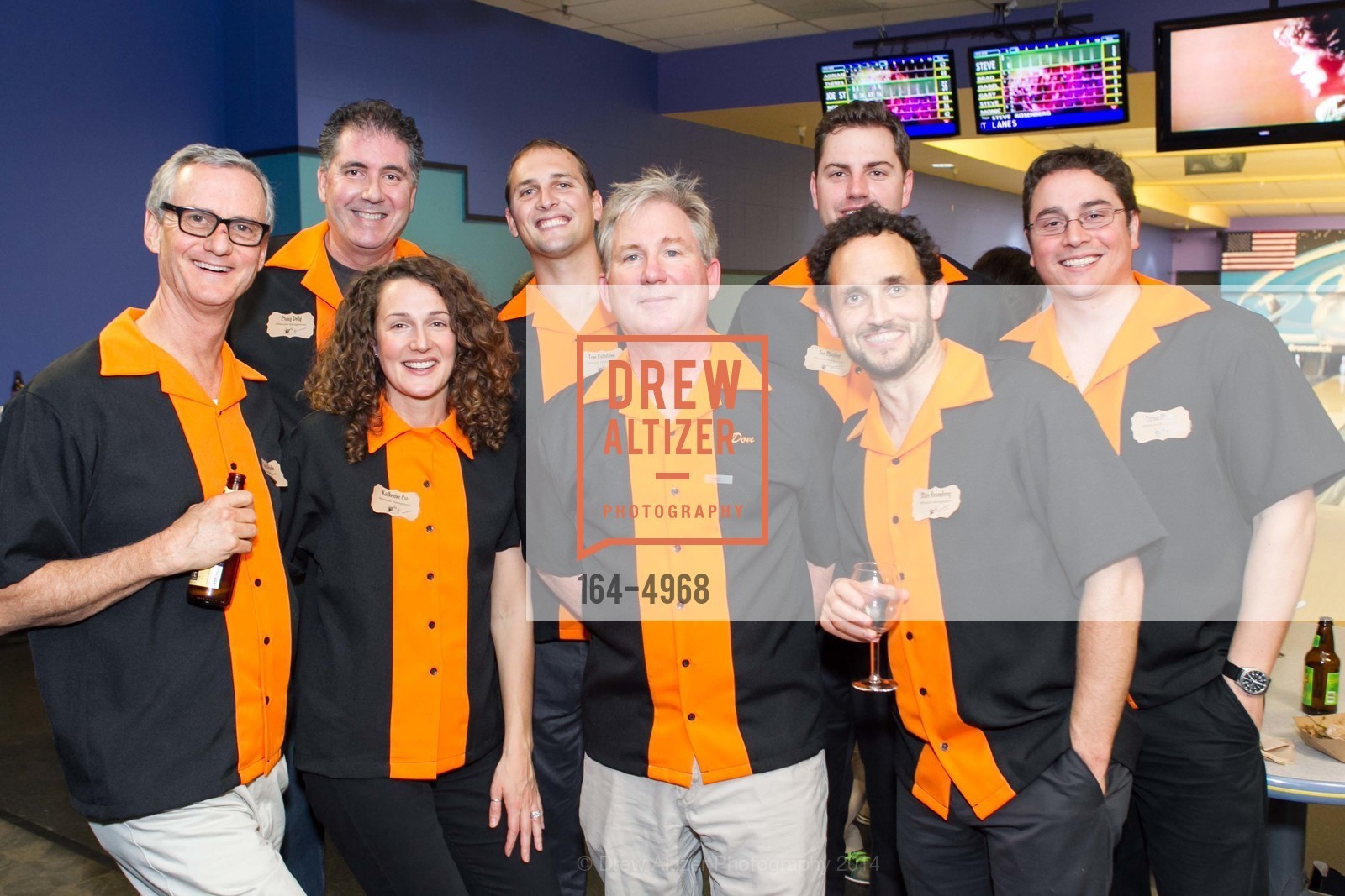 David Whiteside, Craig Doty, Tim Catalano, Don Horton, Joe Starkey, Cyrus Clark, SCAVULLO DESIGN & WHITESIDE MANAGEMENT Bowling Party, US, December 5th, 2014, Photo #164-4968 David Whiteside, Craig Doty, Tim Catalano, Don Horton, Joe Starkey, Cyrus Clark, Photo #164-4968