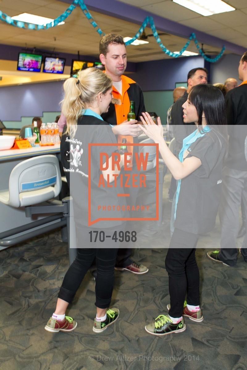 Therese Morelli, Joe Starkey, Alisa Tanphanich, SCAVULLO DESIGN & WHITESIDE MANAGEMENT Bowling Party, US, December 5th, 2014, Photo #170-4968 Therese Morelli, Joe Starkey, Alisa Tanphanich, Photo #170-4968