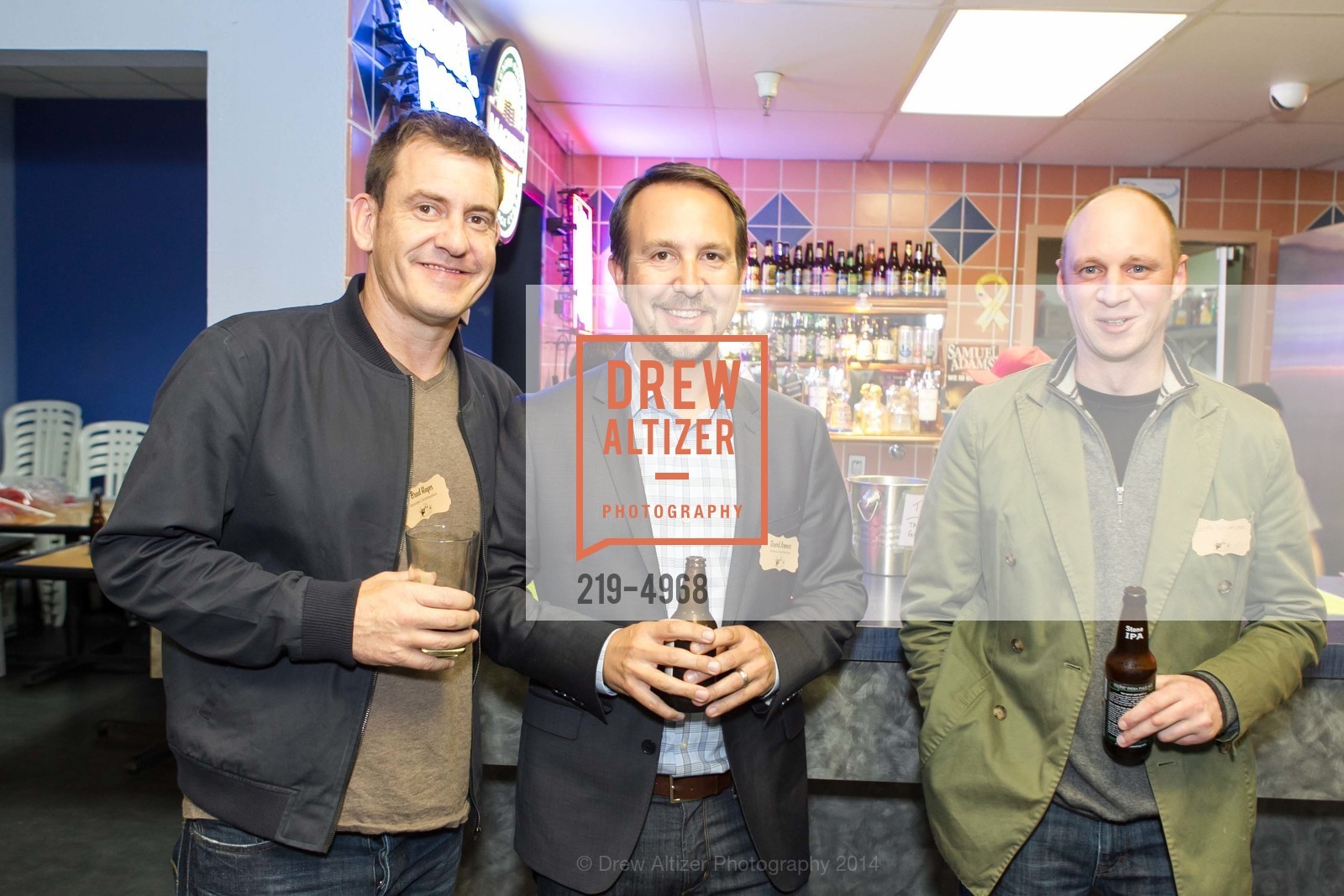 Brad Hayes, David Armour, Scott Schneider, SCAVULLO DESIGN & WHITESIDE MANAGEMENT Bowling Party, US, December 5th, 2014, Photo #219-4968 Brad Hayes, David Armour, Scott Schneider, Photo #219-4968