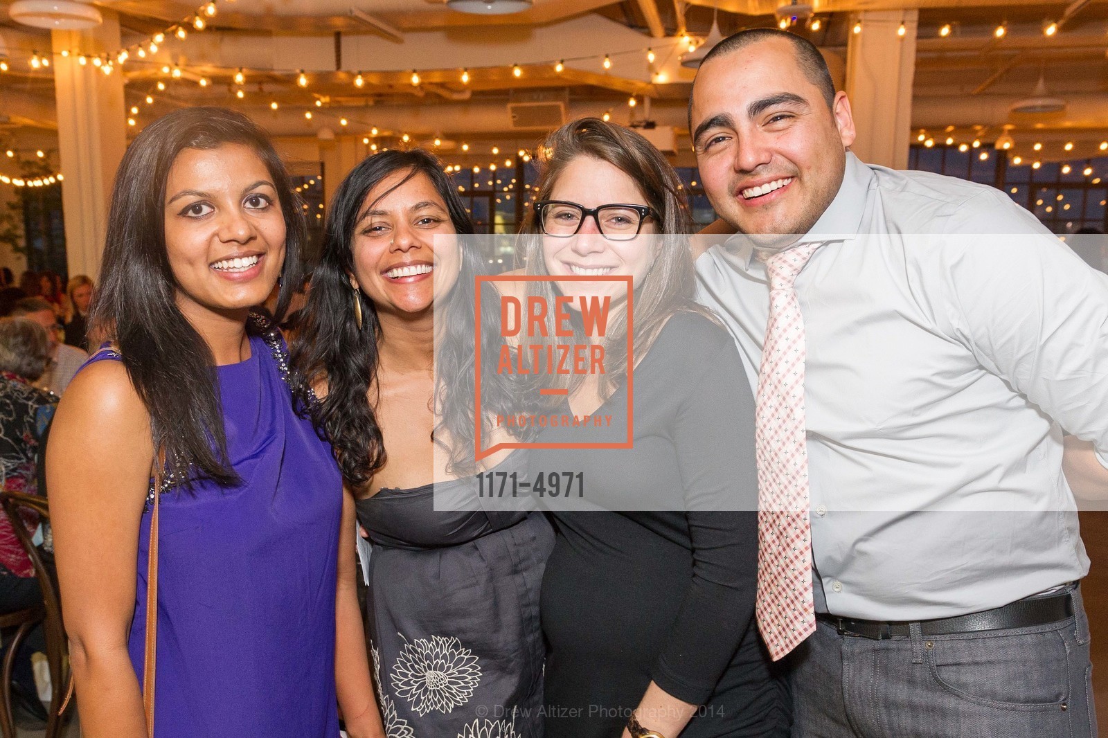 Aditi Shah, Geetika Agrawal, Jackie Shull Gonzalez, Joel Lacayo, LA COCINA'S 2nd Annual Gala, US, May 12th, 2014, Photo #1171-4971 Aditi Shah, Geetika Agrawal, Jackie Shull Gonzalez, Joel Lacayo, Photo #1171-4971