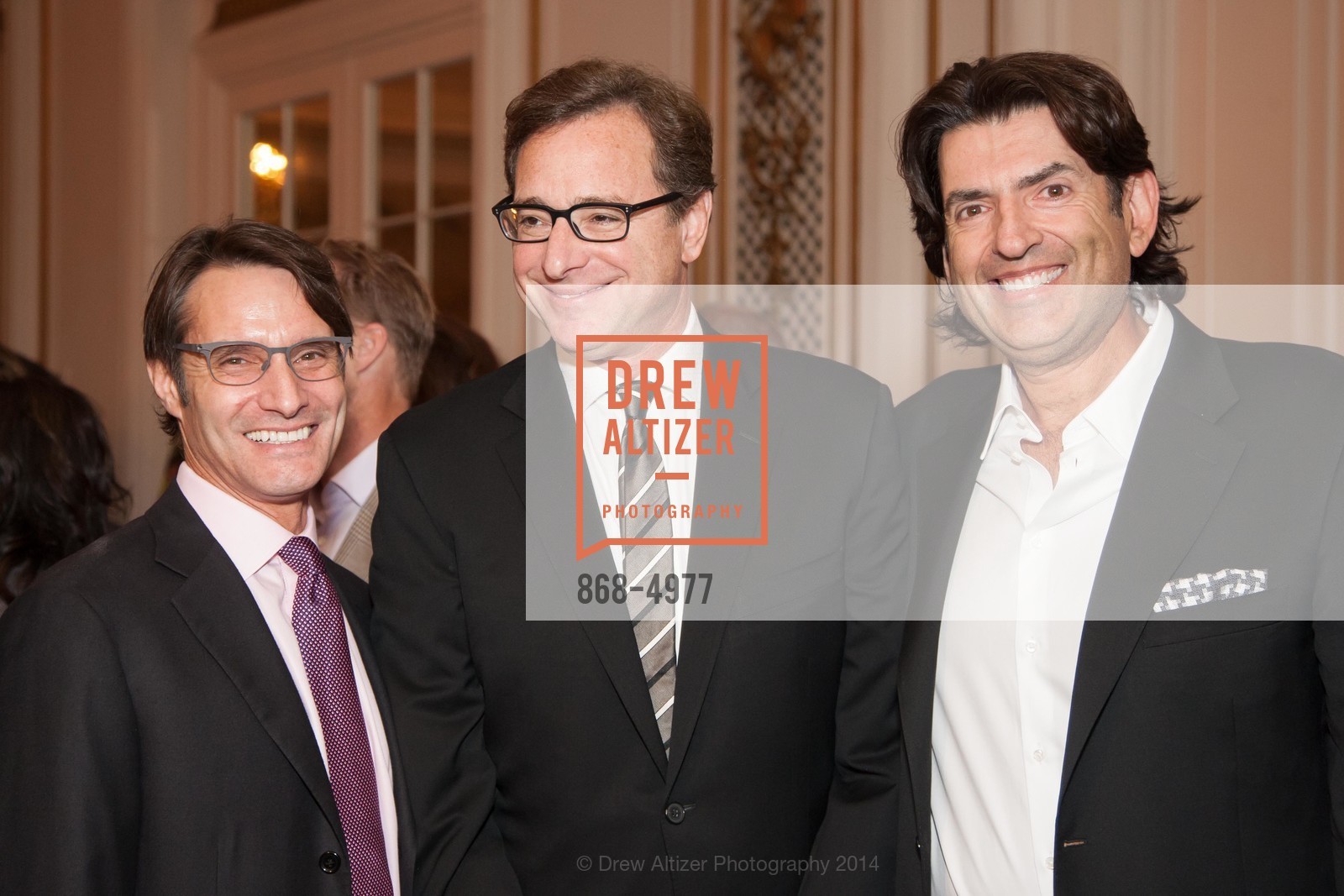 Luke Evnin, Bob Saget, Saville Kellner, Cool Comedy - Hot Cuisine: A benefit for the Scleroderma Research Foundation, US, April 23rd, 2014, Photo #868-4977 Luke Evnin, Bob Saget, Saville Kellner, Photo #868-4977