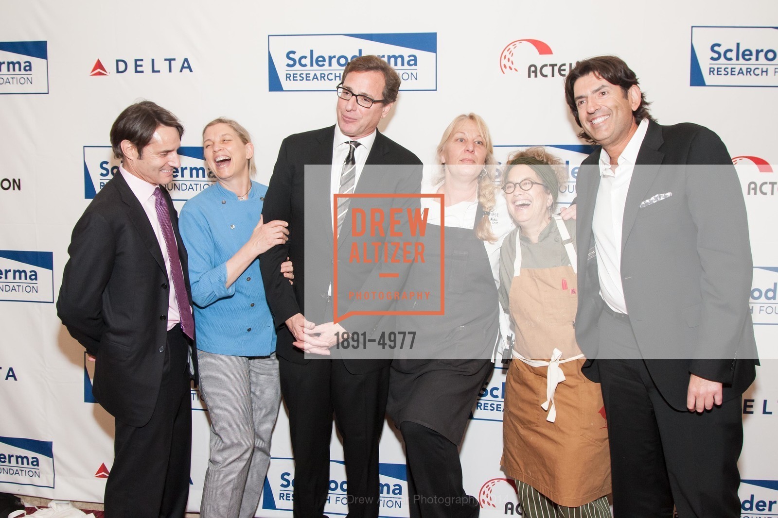 Luke Evnin, Mary Sue Milliken, Bob Saget, Nancy Wokas, Susan Feniger, Saville Kellner, Photo #1891-4977