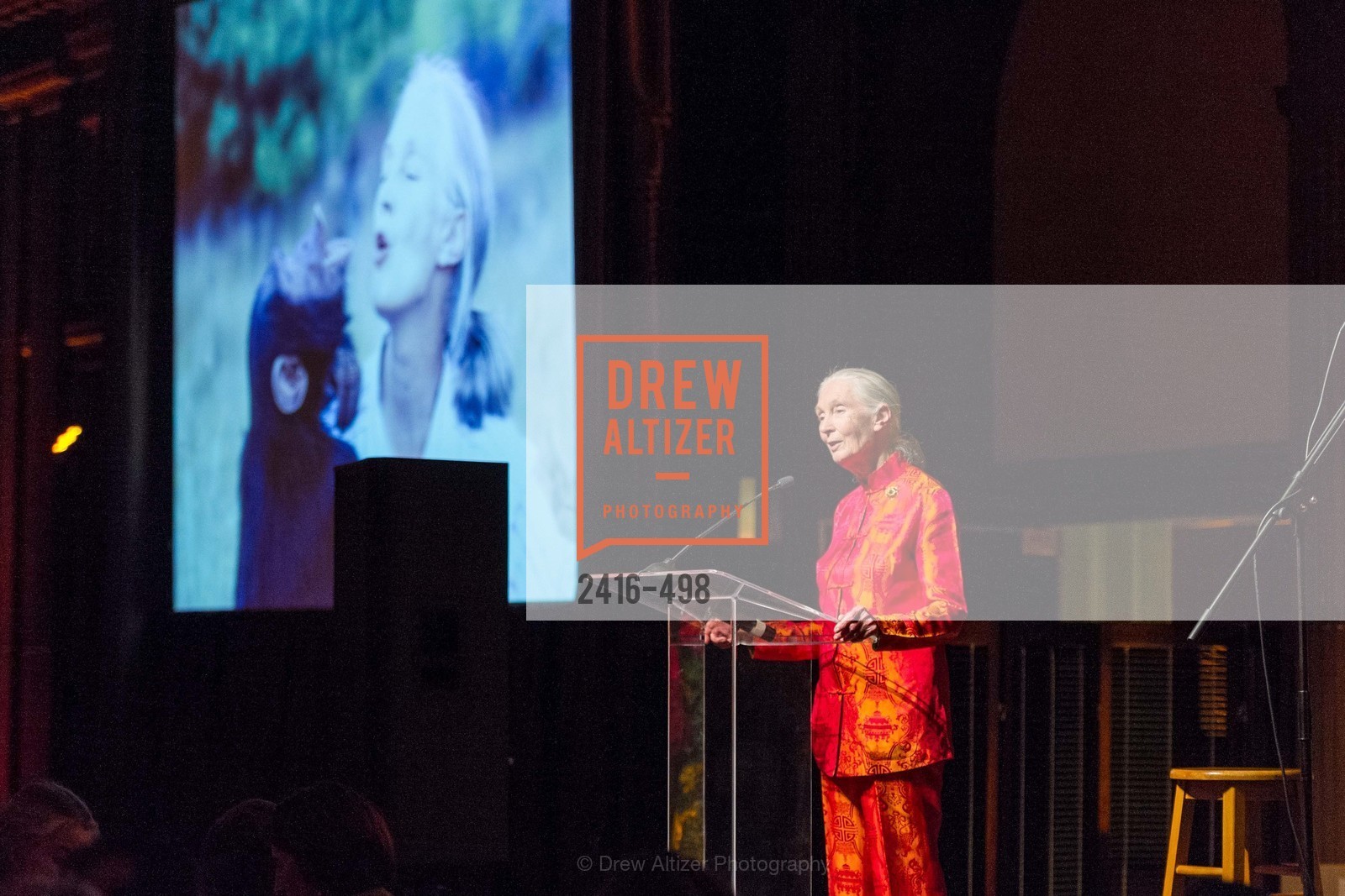 Jane Goodall, Dr. Jane Goodall 80th Birthday Celebration, US. US, April 3rd, 2014,Drew Altizer, Drew Altizer Photography, full-service agency, private events, San Francisco photographer, photographer california