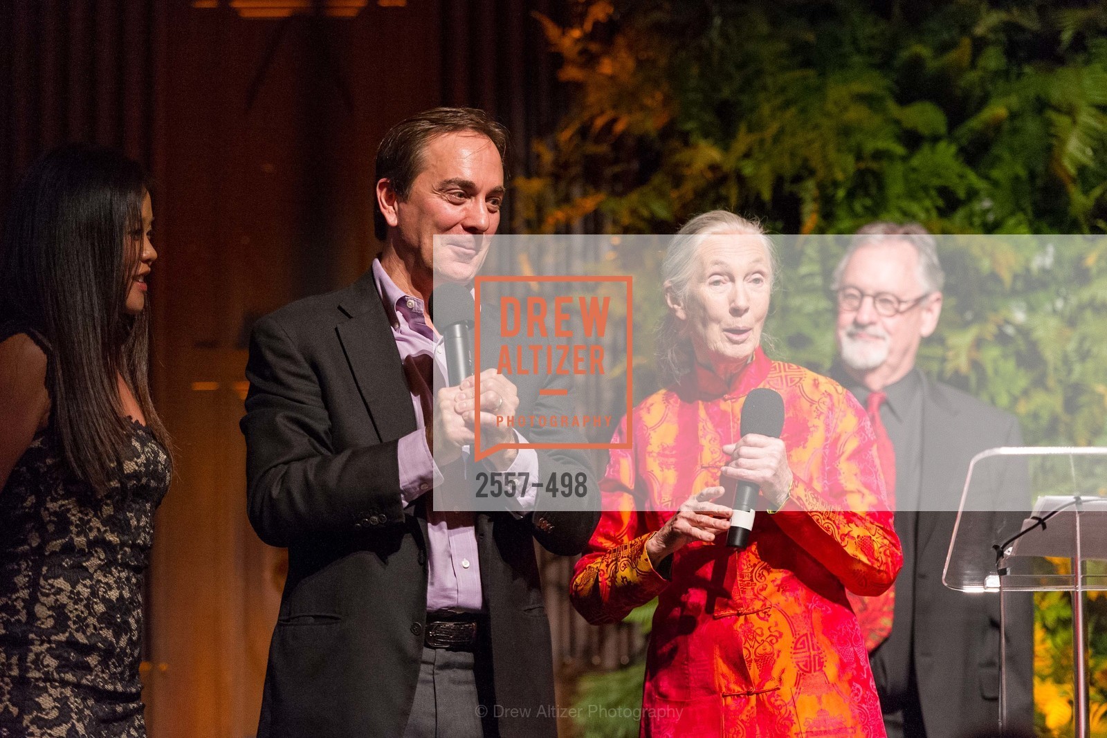Charlie Knowles, Jane Goodall, Tom Mangelsen, Dr. Jane Goodall 80th Birthday Celebration, US. US, April 3rd, 2014,Drew Altizer, Drew Altizer Photography, full-service agency, private events, San Francisco photographer, photographer california