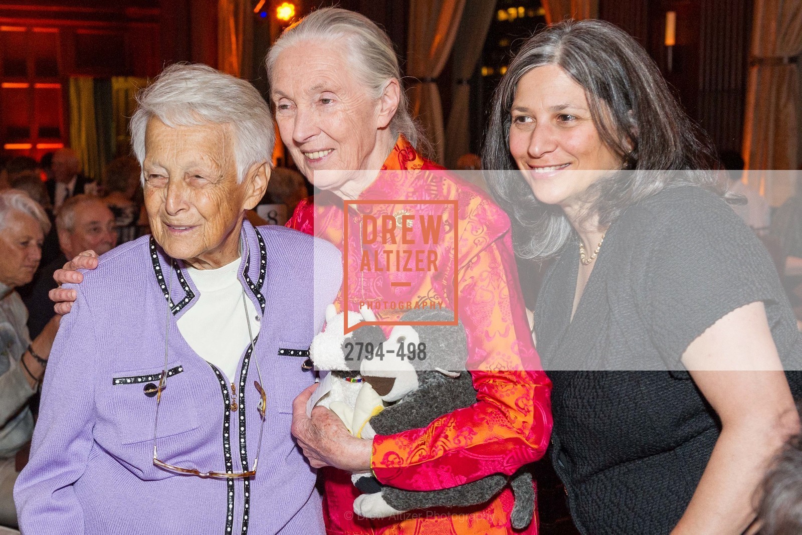Lilo Leeds, Jane Goodall, Jennifer Leeds, Dr. Jane Goodall 80th Birthday Celebration, US. US, April 3rd, 2014,Drew Altizer, Drew Altizer Photography, full-service agency, private events, San Francisco photographer, photographer california