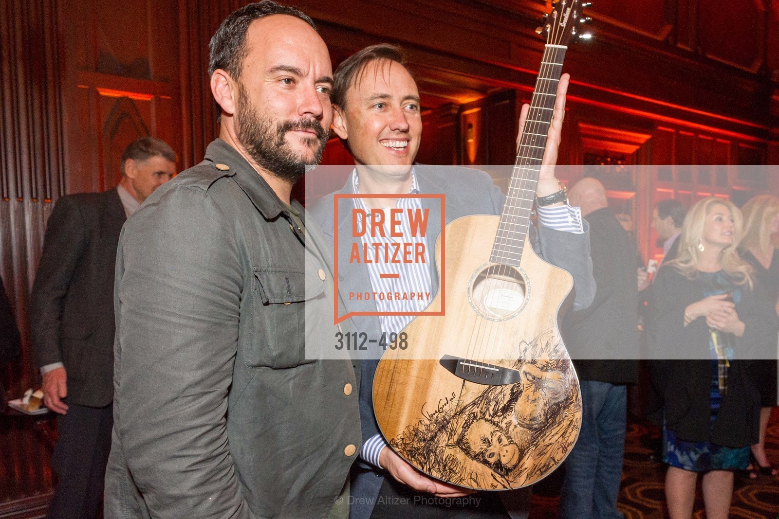 Dave Matthews, Steve Jurvetson, Dr. Jane Goodall 80th Birthday Celebration, US. Julia Morgan Ballroom, Photo #3112-498 Dave Matthews, Steve Jurvetson, Photo #3112-498