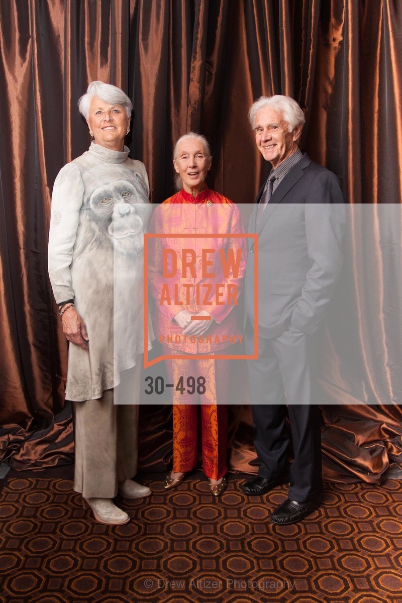 Judy Wheatley, Jane Goodall, Chuck Wheatley, Dr. Jane Goodall 80th Birthday Celebration, US. US, April 3rd, 2014,Drew Altizer, Drew Altizer Photography, full-service agency, private events, San Francisco photographer, photographer california