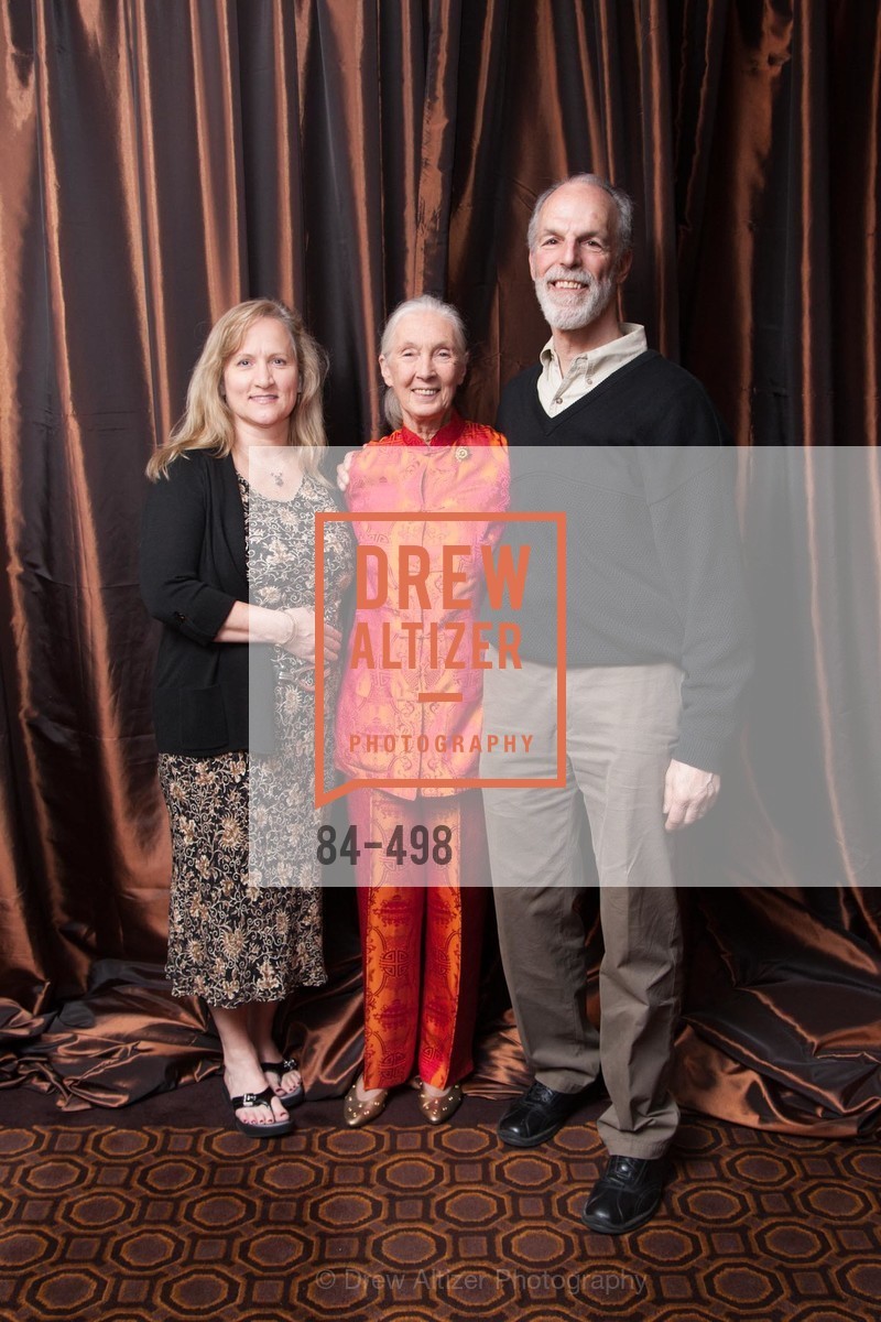 Kellen Klein, Jane Goodall, Hank Klein, Dr. Jane Goodall 80th Birthday Celebration, US. US, . US, Photo #84-498 Kellen Klein, Jane Goodall, Hank Klein, Photo #84-498