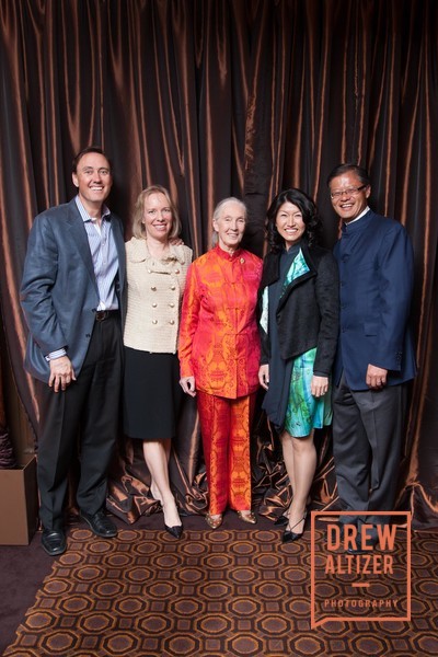 Steve Jurvetson with Jane Goodall Akiko Yamazaki and Jerry Yang