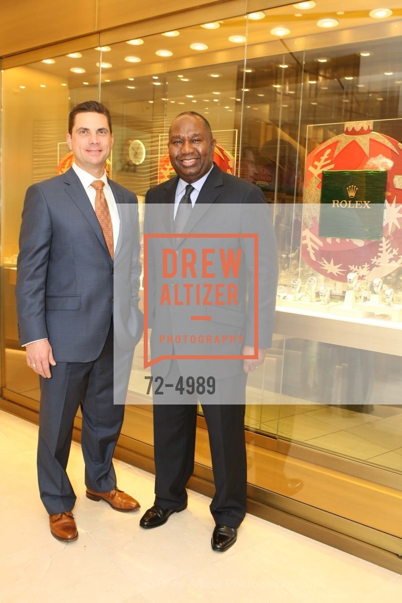 Philip Sutton, Larry Barkley, SF MAGAZINE Hosts Reception at TOURNEAU ROLEX BOUTIQUE, US, December 5th, 2014, Photo #72-4989 Philip Sutton, Larry Barkley, Photo #72-4989