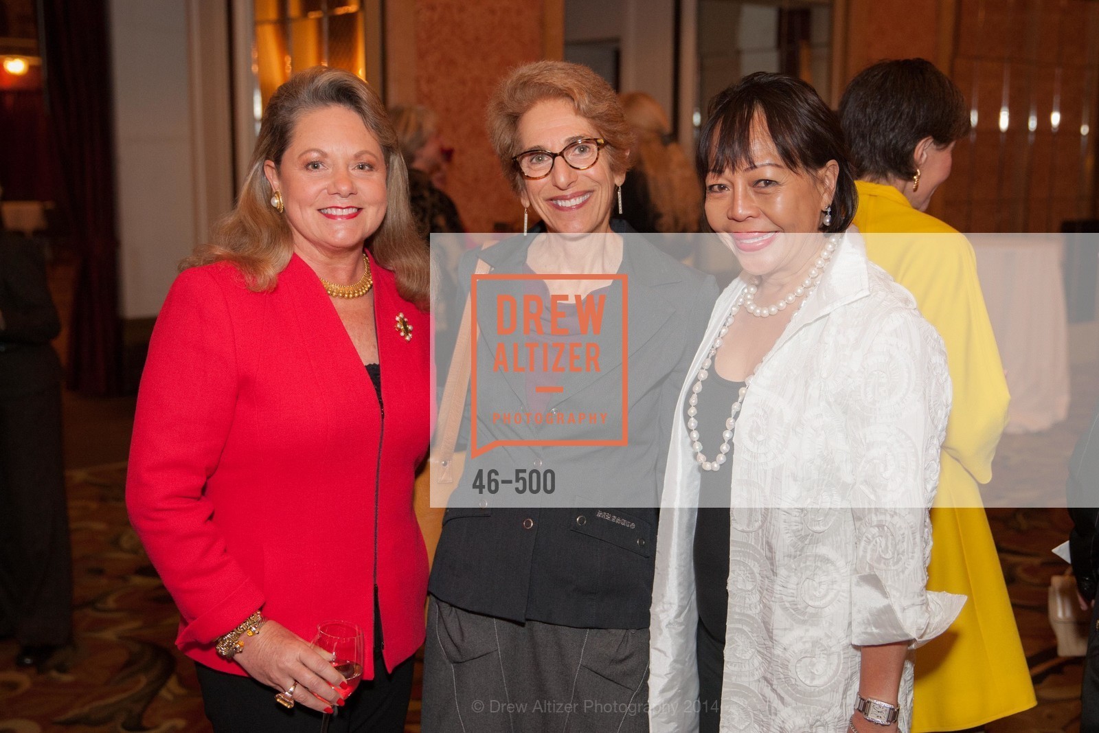 Jill Toff, Sharon Kaufman, Joan Vinson, Compassion & Choices Luncheon, US. US, . US, April 4th, 2014, Photo #46-500 Jill Toff, Sharon Kaufman, Joan Vinson, Photo #46-500