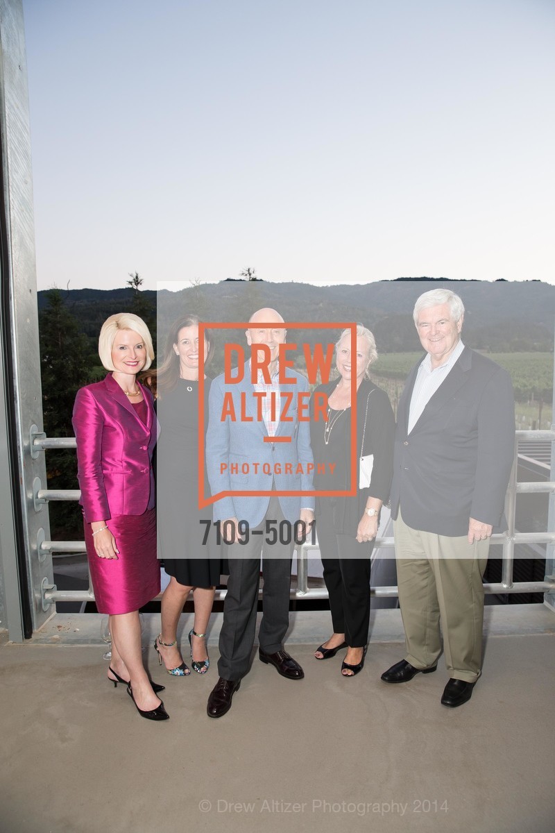 Callista Gingrich, Diane Girard, Melvyn Kirtley, Beth Canvan, Newt Gingrich, FESTIVAL DEL SOLE Dinner at HALL ST. HELENA, US, July 18th, 2014, Photo #7109-5001 Callista Gingrich, Diane Girard, Melvyn Kirtley, Beth Canvan, Newt Gingrich, Photo #7109-5001
