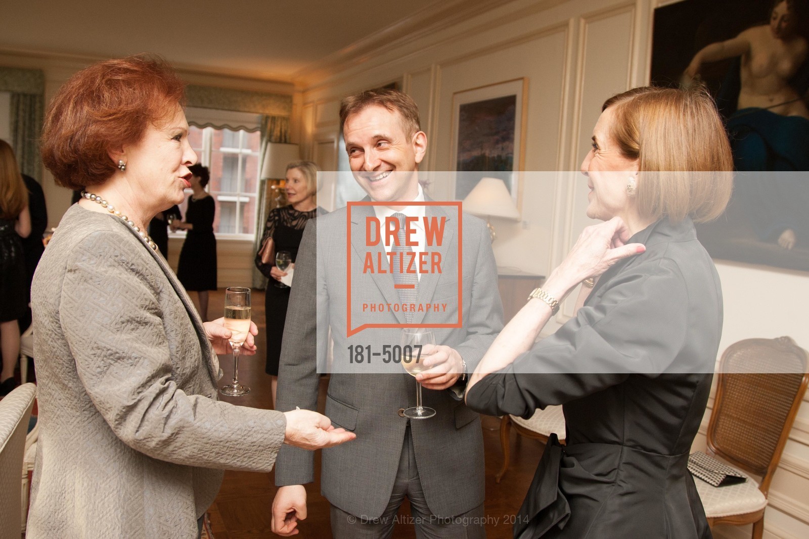 Romana Bracco, Mauro Battocchi, Marsha Monro, SF OPERA GUILD POpera! Benefactor Party at the ITALIAN CONSULATE, US, March 20th, 2014, Photo #181-5007 Romana Bracco, Mauro Battocchi, Marsha Monro, Photo #181-5007