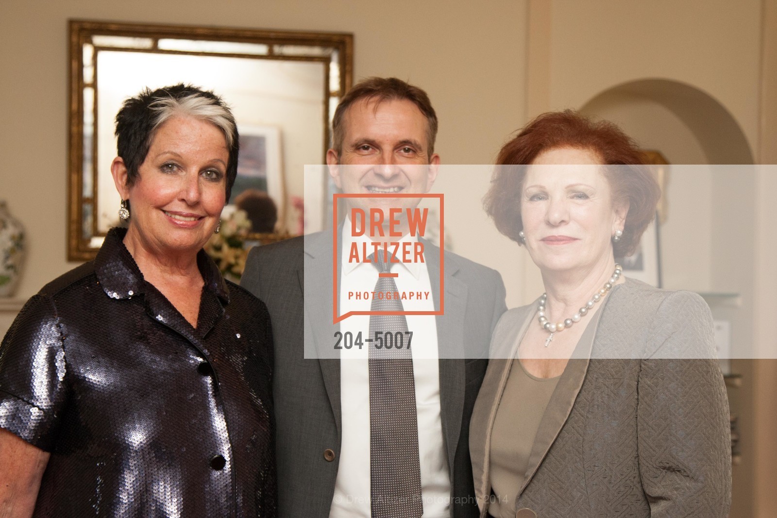 Karen Kubin, Mauro Battocchi, Romana Bracco, SF OPERA GUILD POpera! Benefactor Party at the ITALIAN CONSULATE, US, March 20th, 2014, Photo #204-5007 Karen Kubin, Mauro Battocchi, Romana Bracco, Photo #204-5007