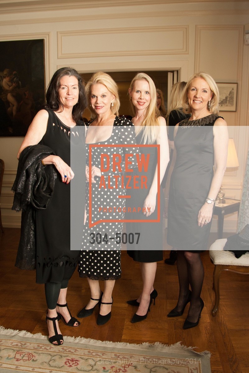 Elizabeth Birka-White, Sandra Farris, Shannon Cronan, Ann Girard, SF OPERA GUILD POpera! Benefactor Party at the ITALIAN CONSULATE, US, March 20th, 2014, Photo #304-5007 Elizabeth Birka-White, Sandra Farris, Shannon Cronan, Ann Girard, Photo #304-5007