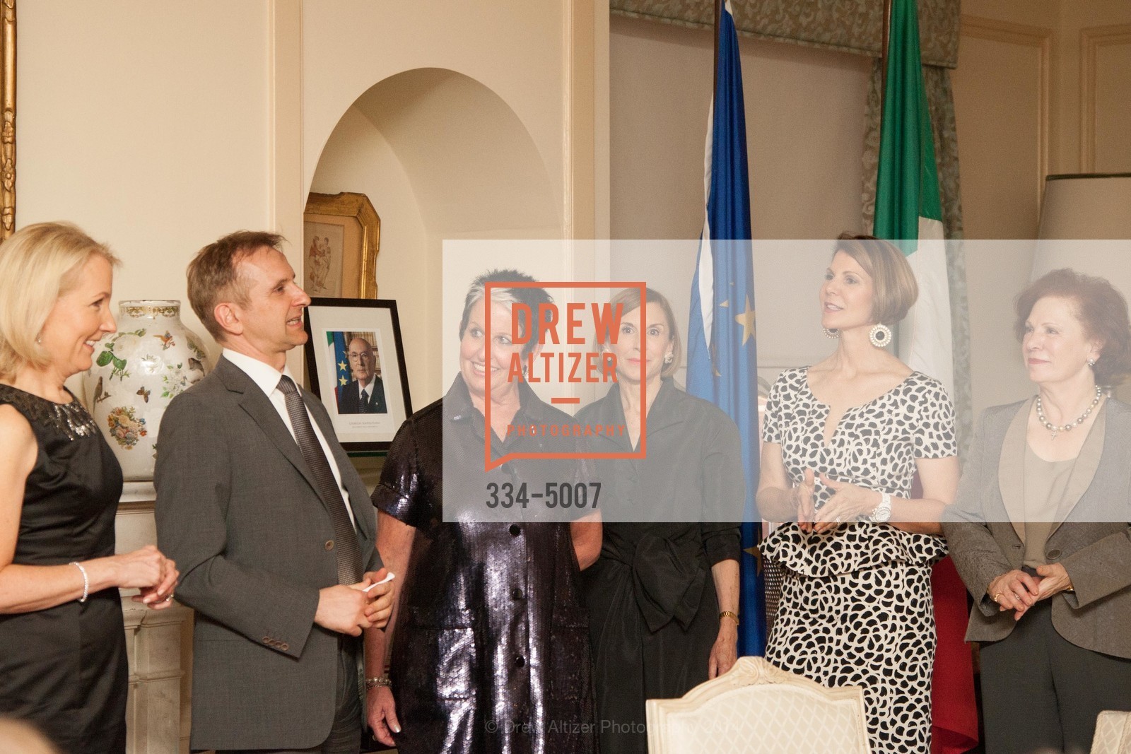 Ann Girard, Mauro Battocchi, Karen Kubin, Marsha Monro, Katie Jarman, Romana Bracco, SF OPERA GUILD POpera! Benefactor Party at the ITALIAN CONSULATE, US, March 20th, 2014, Photo #334-5007 Ann Girard, Mauro Battocchi, Karen Kubin, Marsha Monro, Katie Jarman, Romana Bracco, Photo #334-5007