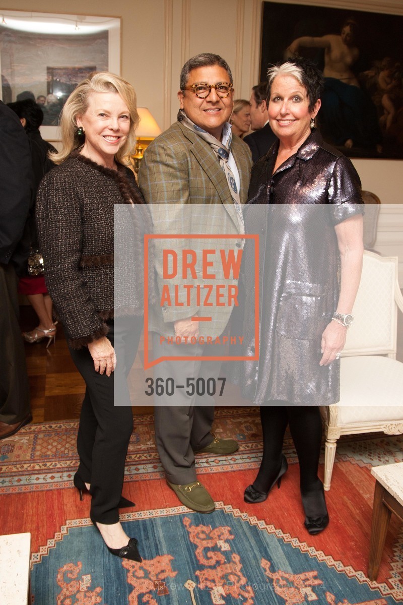 Jeanne Lawrence, Riccardo Benavides, Karen Kubin, SF OPERA GUILD POpera! Benefactor Party at the ITALIAN CONSULATE, US, March 20th, 2014, Photo #360-5007 Jeanne Lawrence, Riccardo Benavides, Karen Kubin, Photo #360-5007